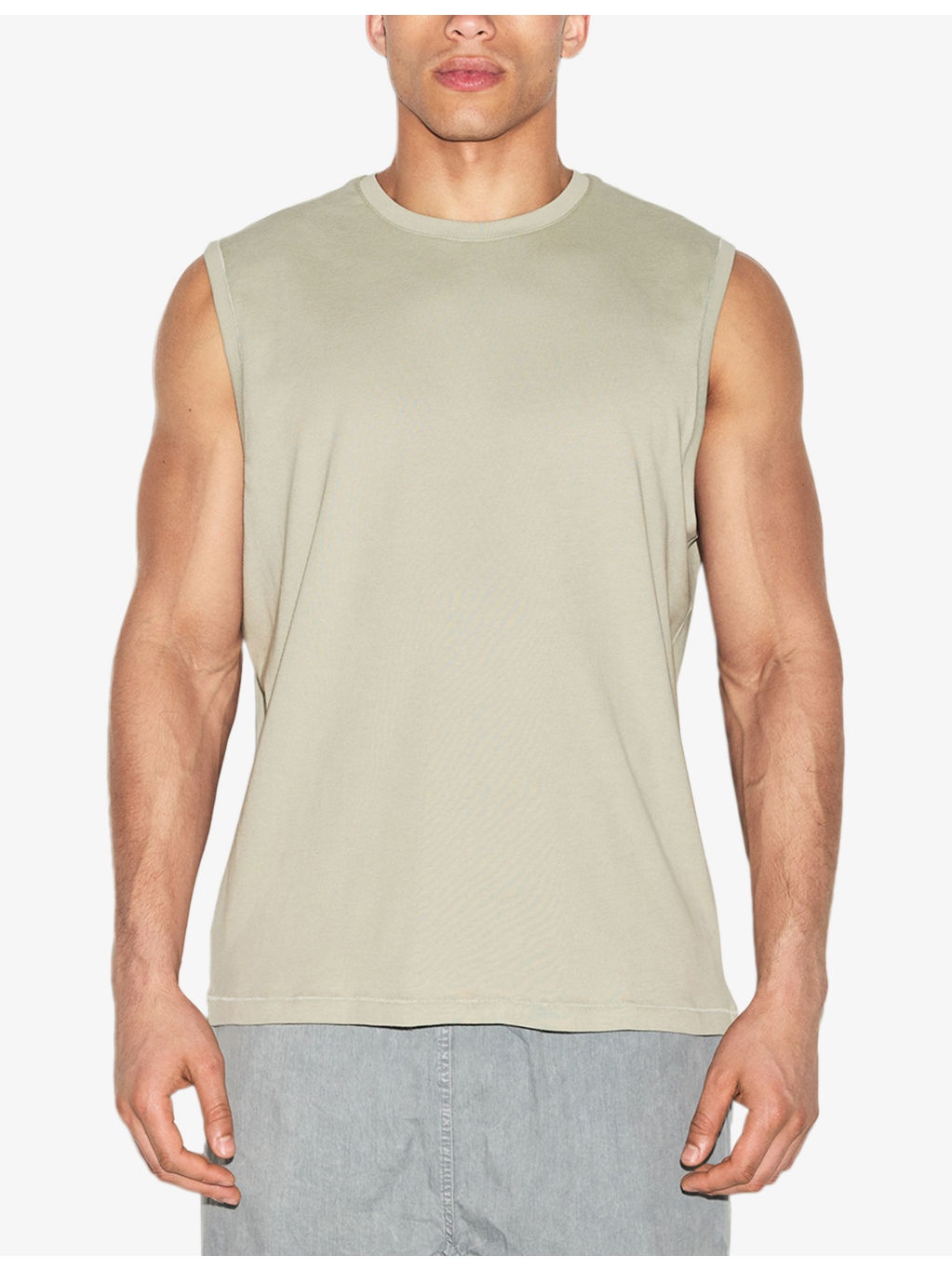 Crewneck Sleeveless Cotton Top - 3