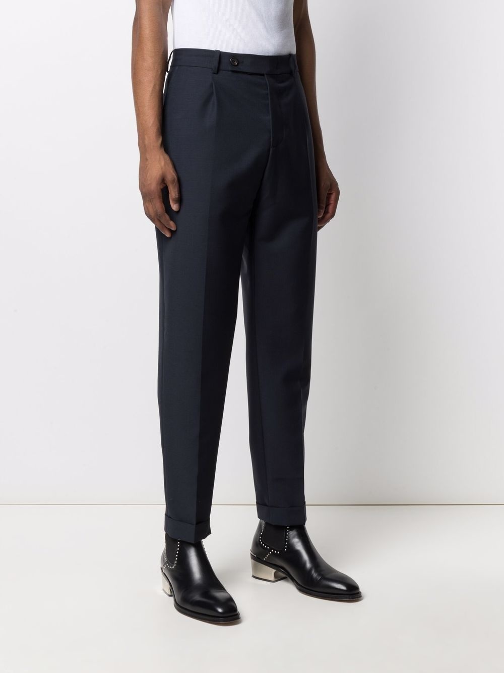 slim-cut tailored trousers - 3