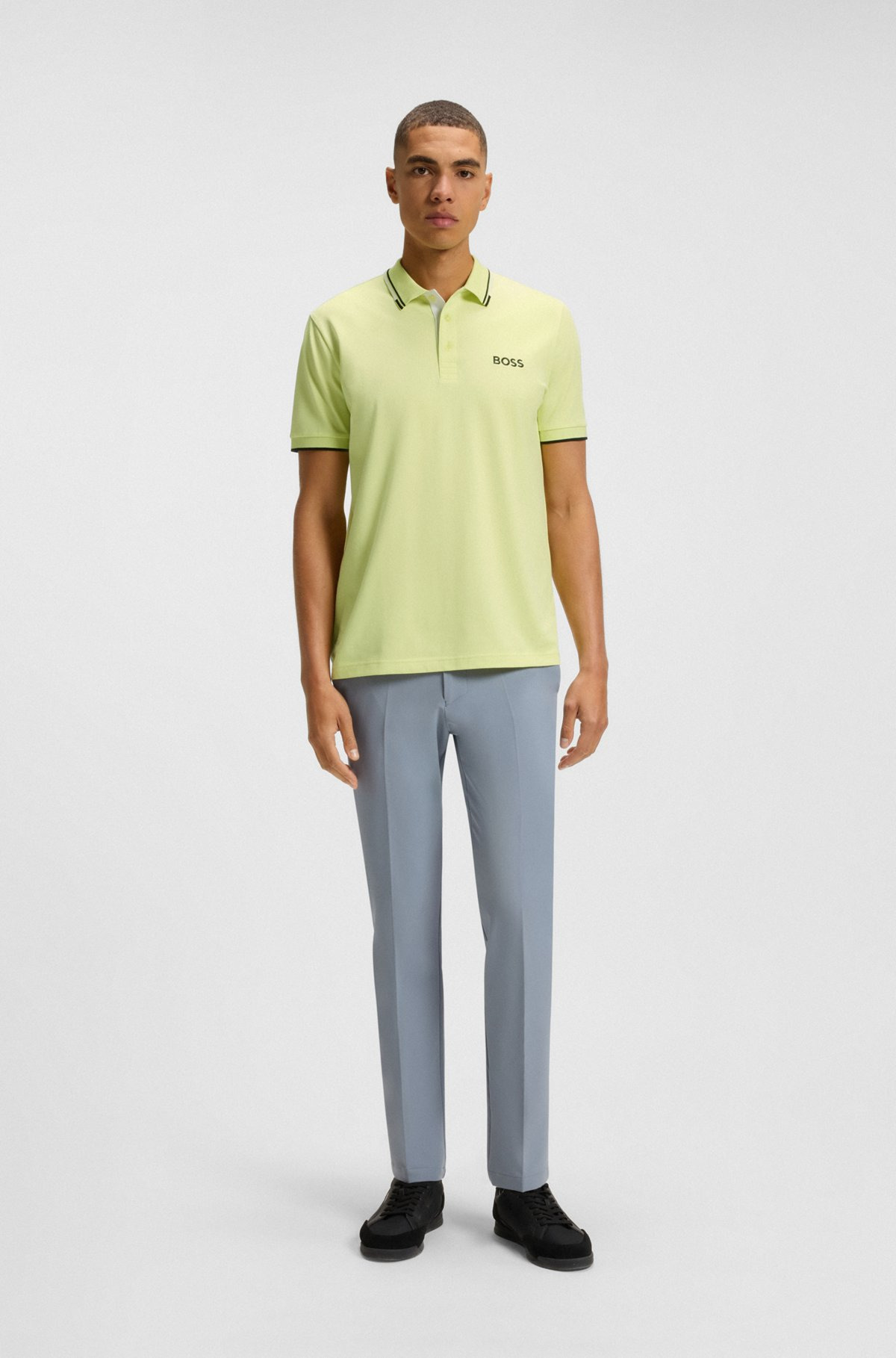 POLO SHIRT WITH CONTRAST LOGOS - 4