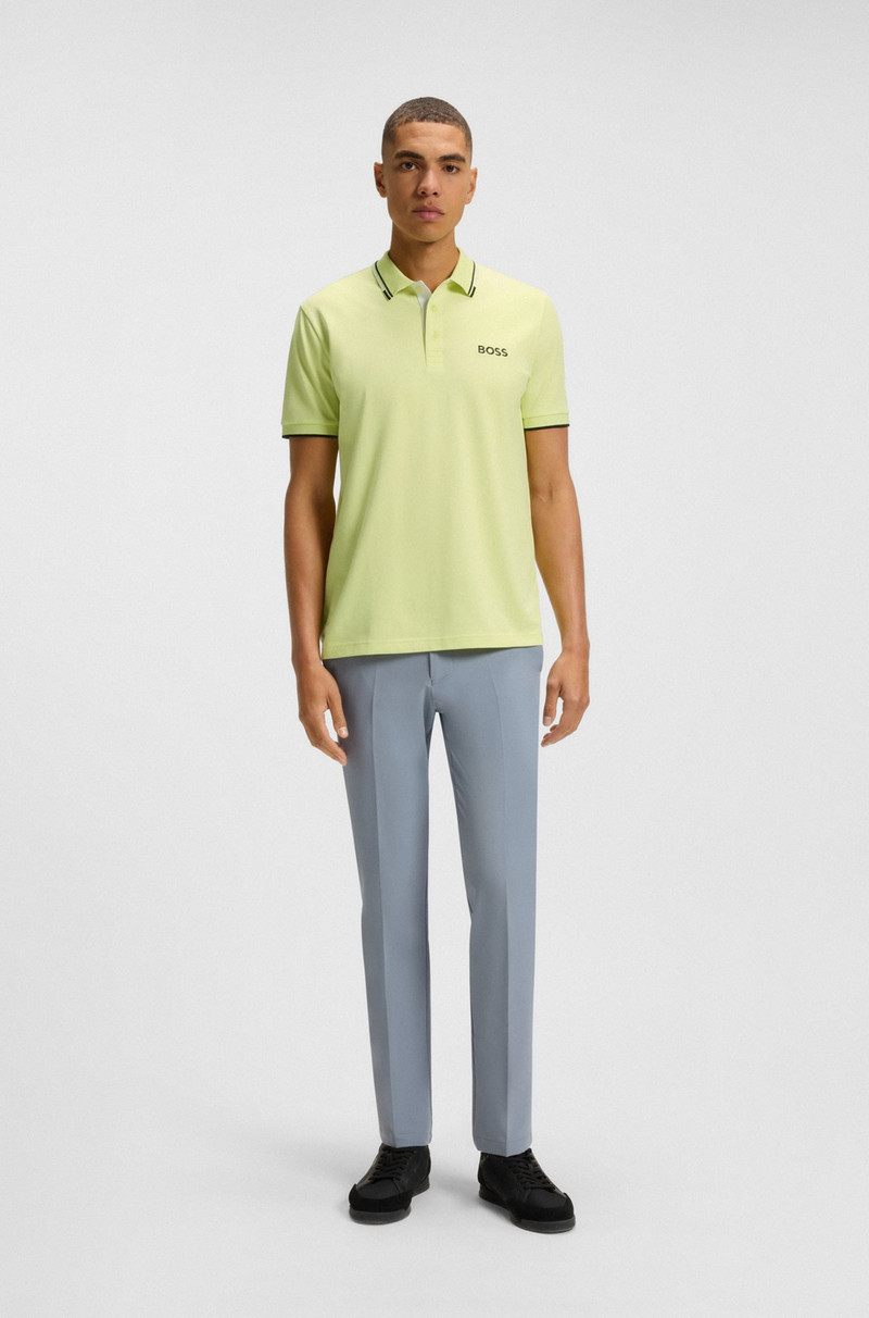 BOSS POLO SHIRT WITH CONTRAST LOGOS outlook