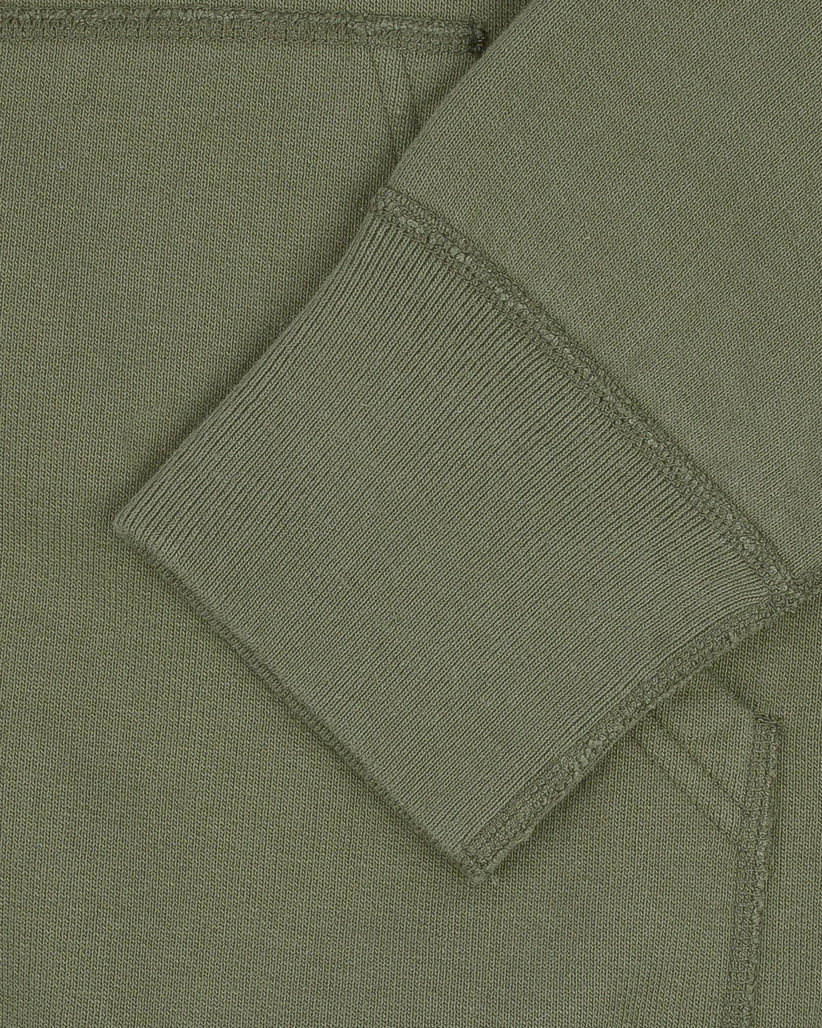 IHSW-11-OLV 14oz Ultra Heavyweight Loopwheel Cotton Zip Up Sweater - Olive Green - 9