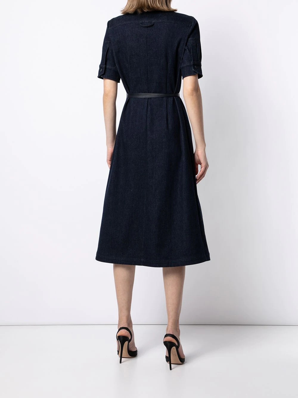Kieran belted denim shirtdress - 4