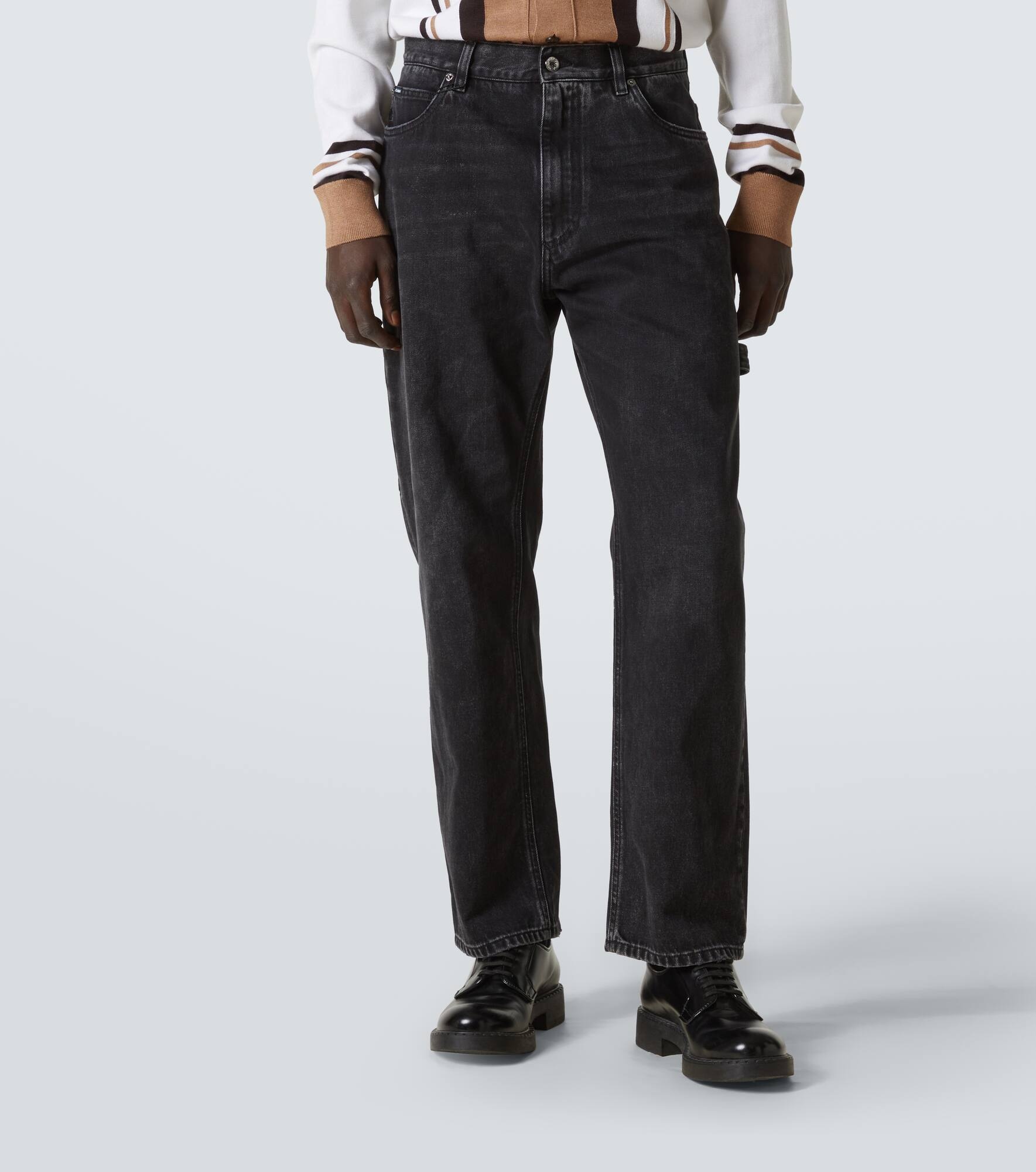 Mid-rise straight jeans - 3