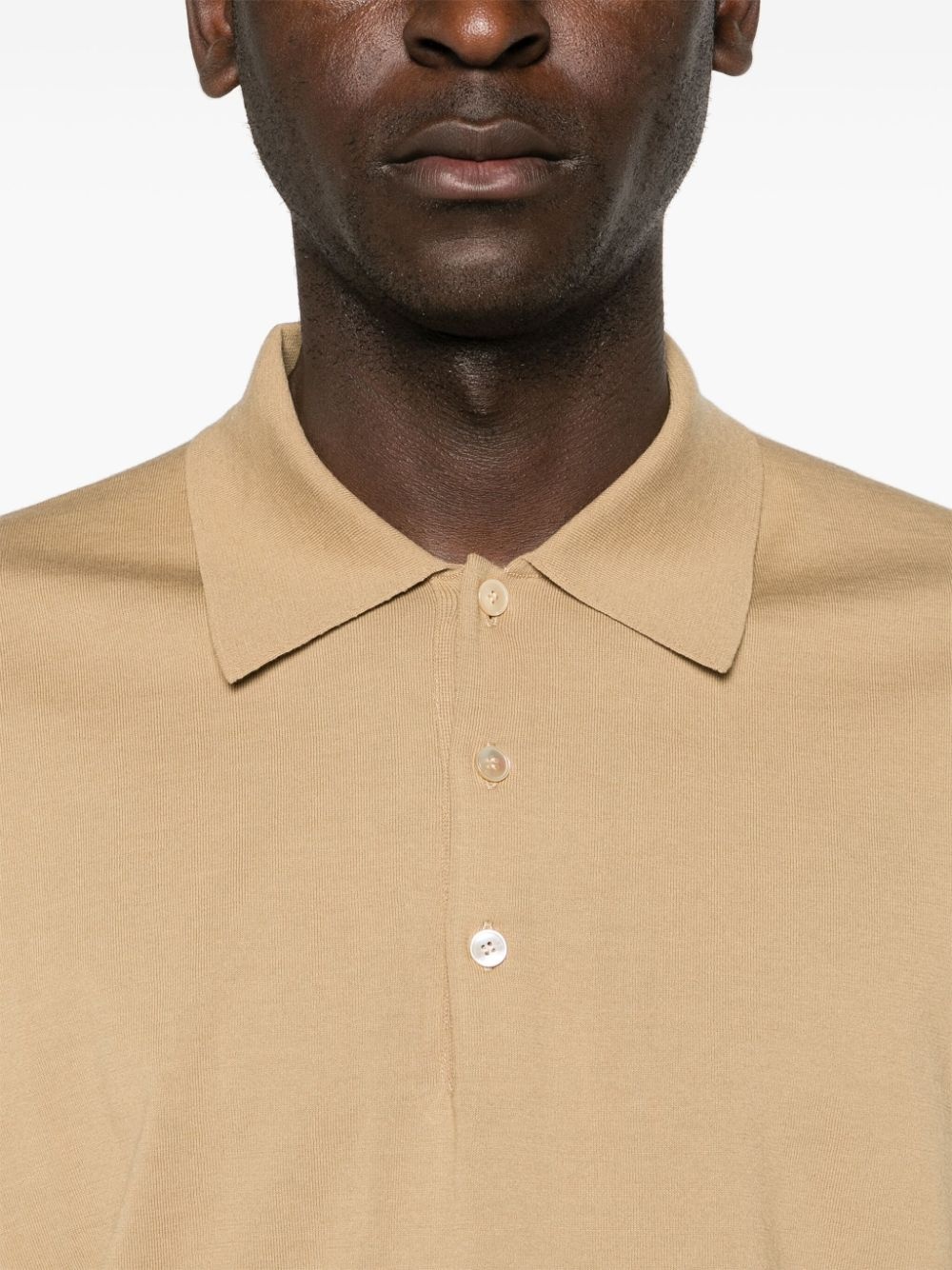 short-sleeve cotton polo shirt - 5