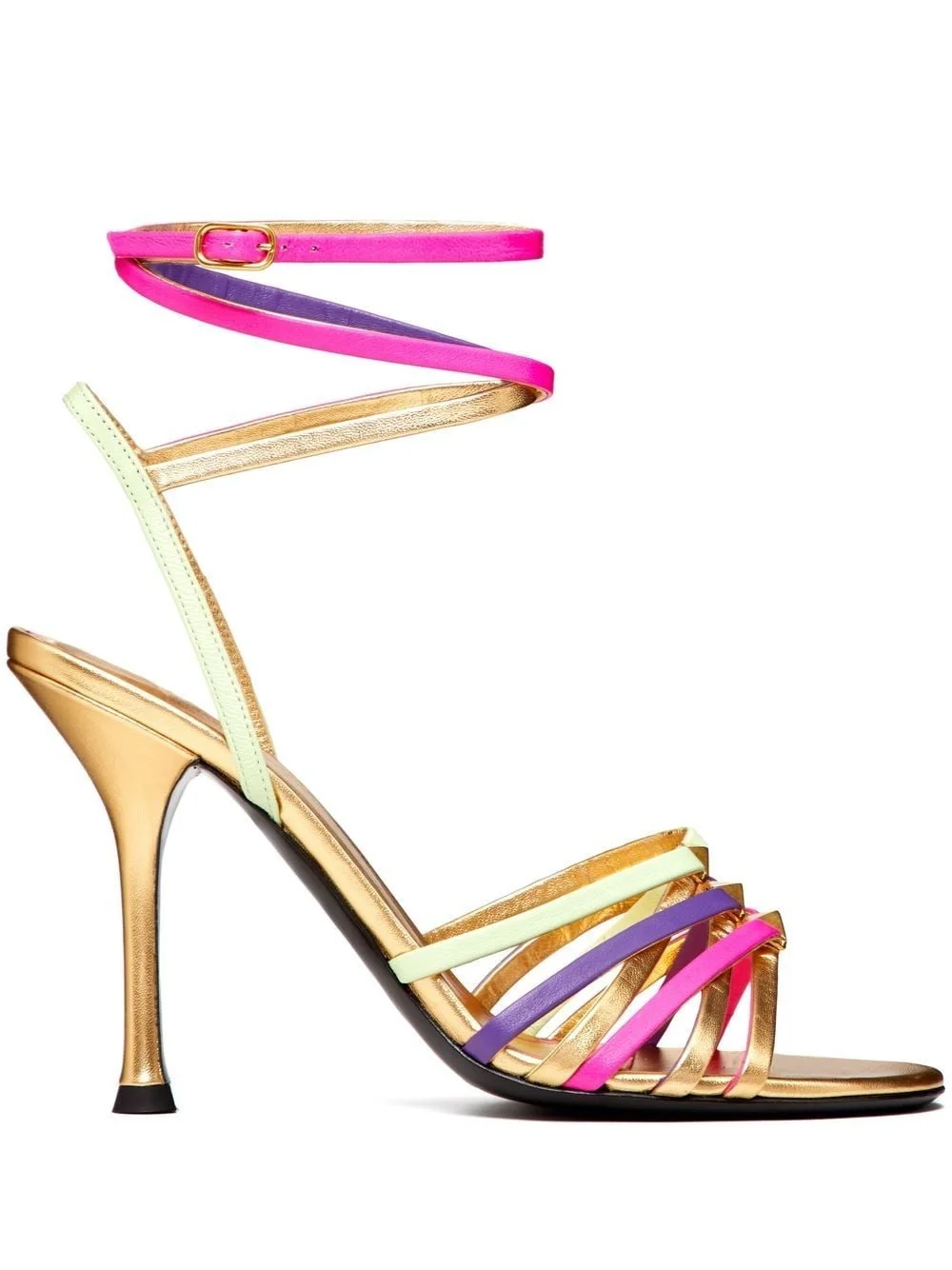 metallic Rockstud strappy sandals - 1