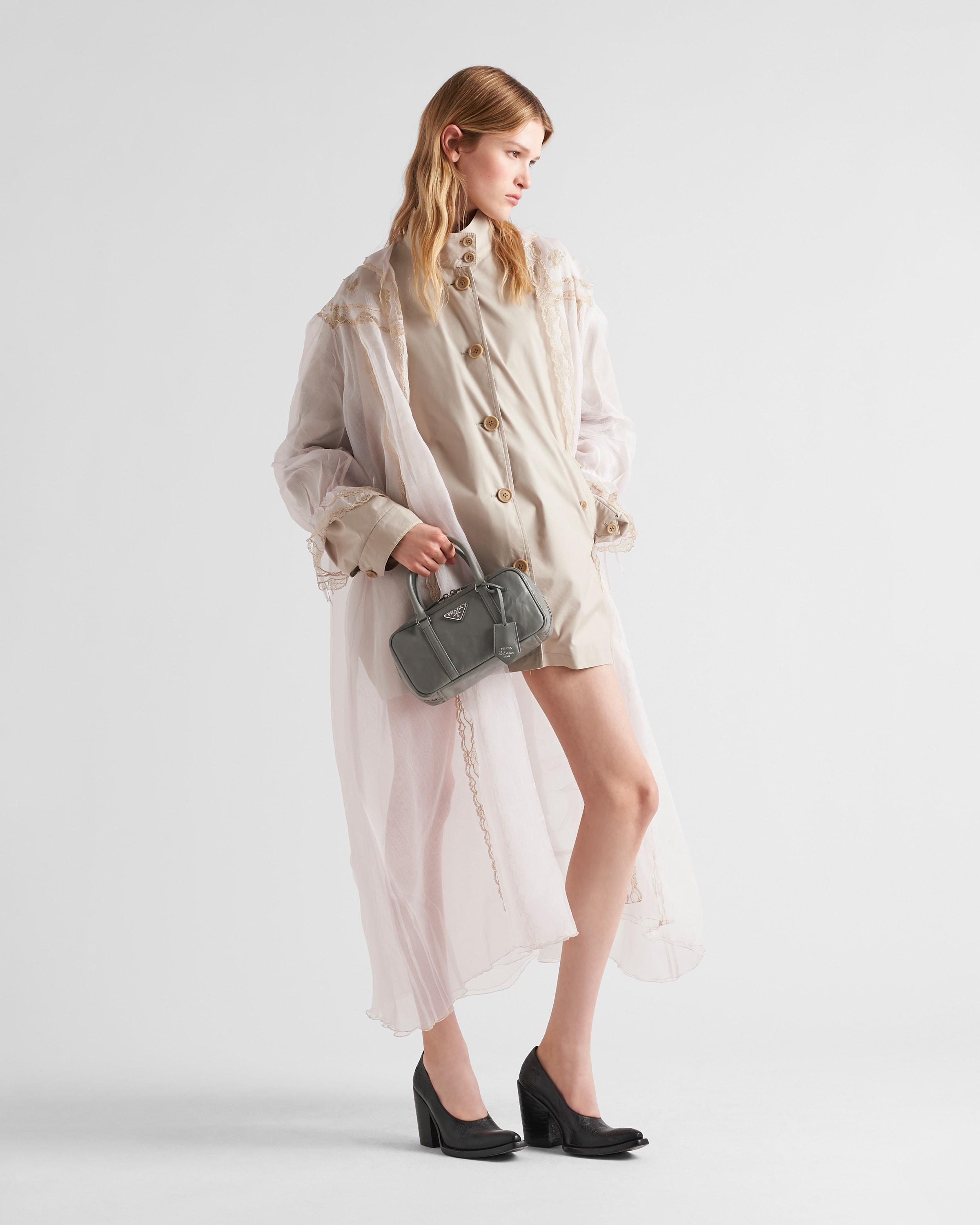 ハンドバッグ PRADA | Runway Antique nappa leather top handle bag wrinkled Prada Antique Nappa Bag Review | TikTok