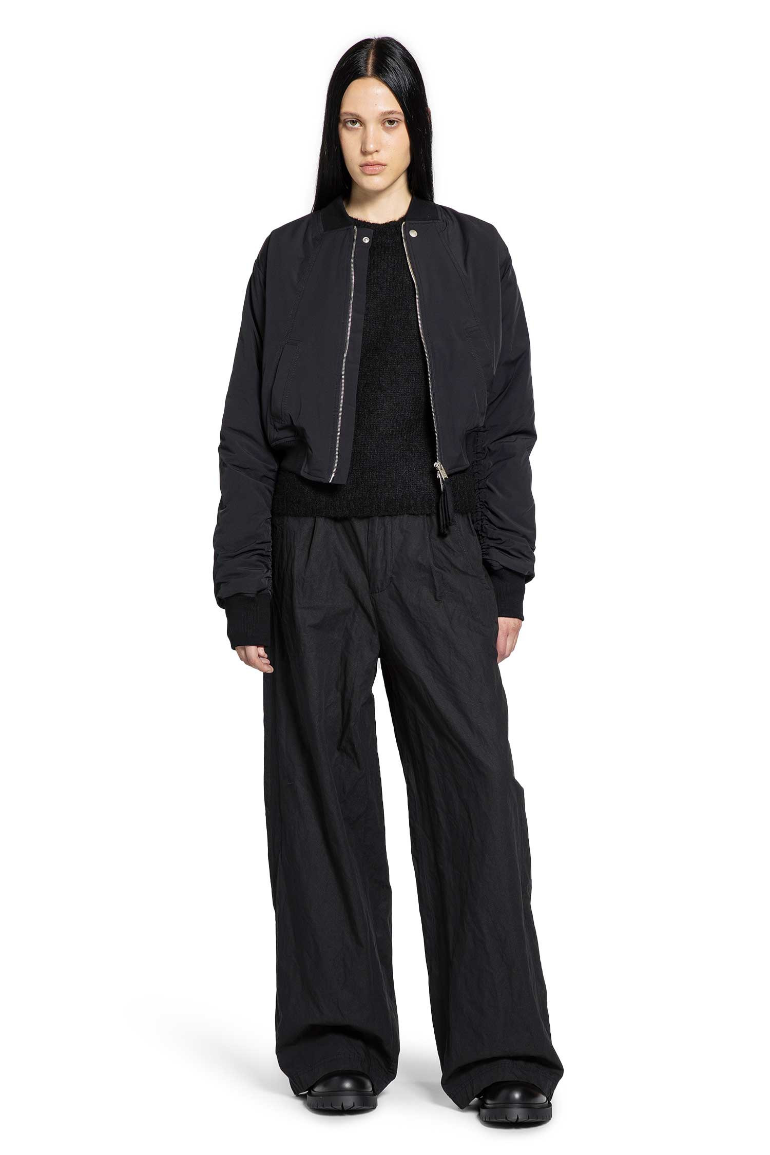 Cotton Lurex Pleated Pants - 5
