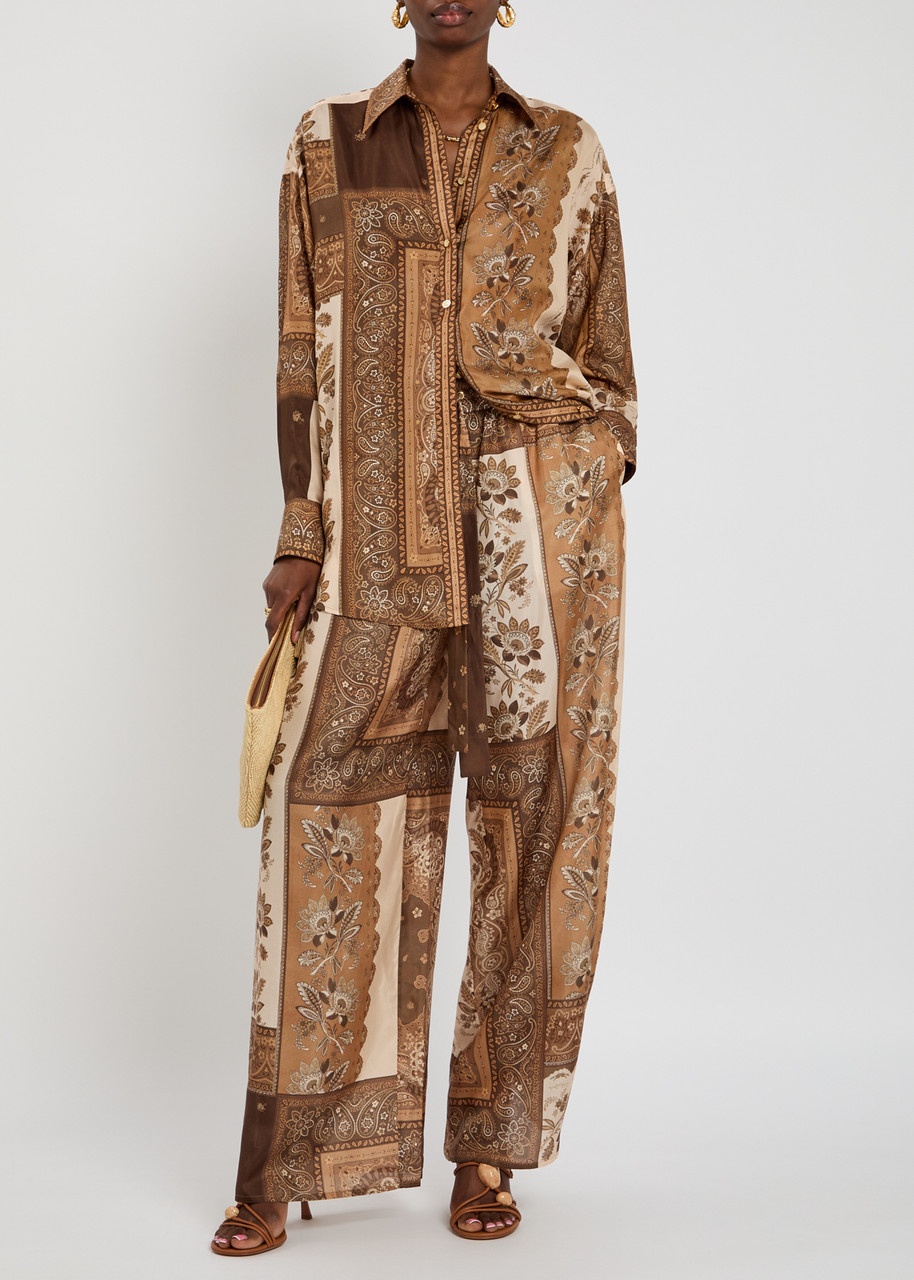 Zimmermann Lucky Menstyle Printed Silk Shirt - 3