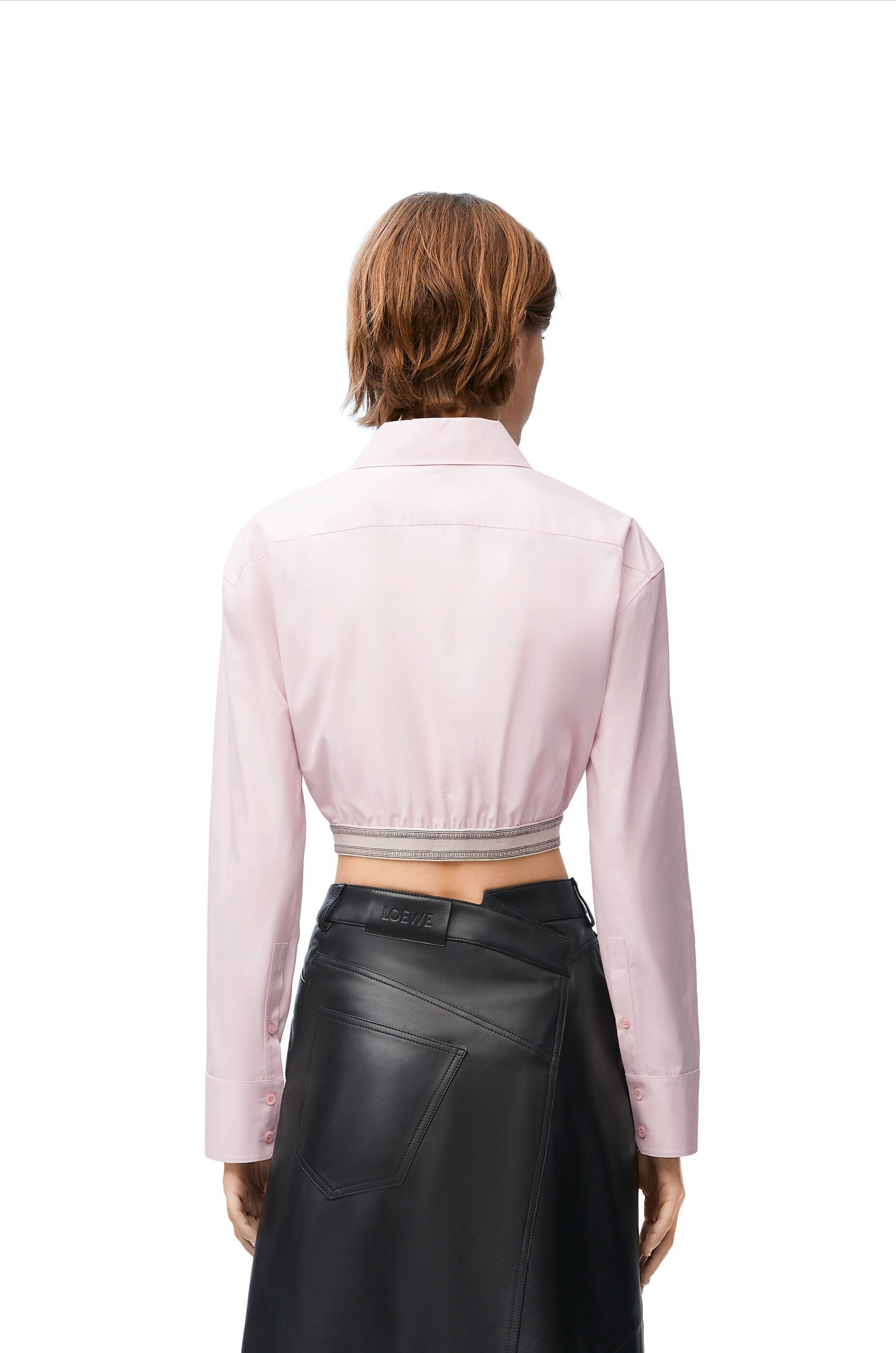 Cropped shirt in cotton - 4