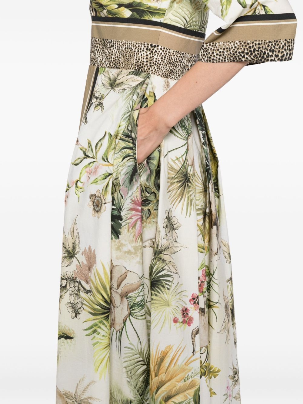 savannah-print dress - 5