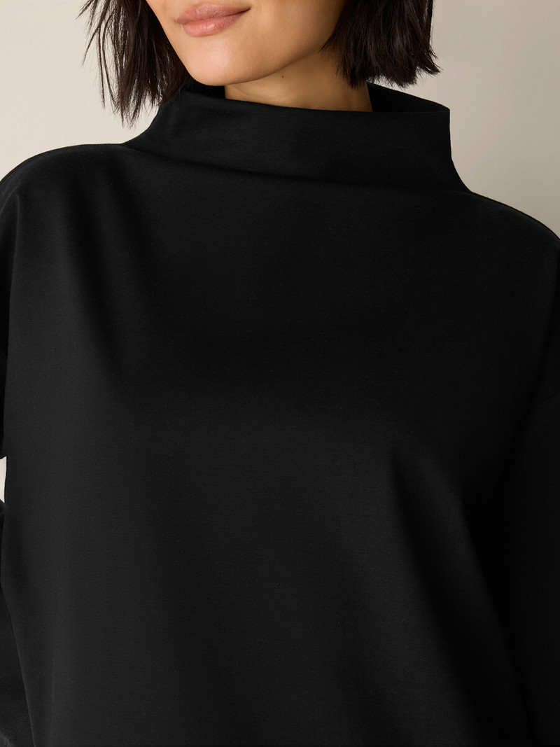 Lightweight Ponte Funnel Neck Top 5