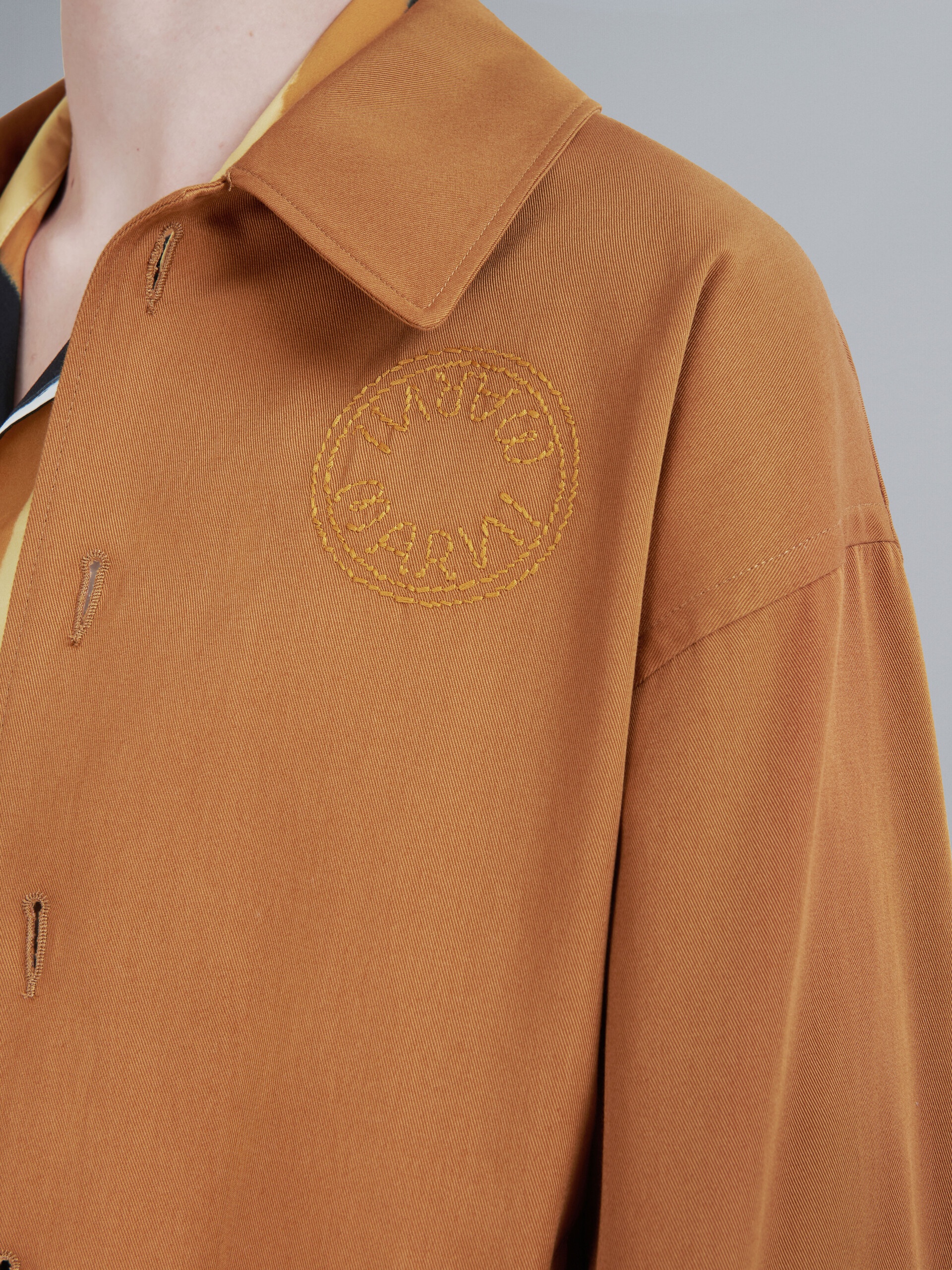 COTTON GABARDINE BOMBER JACKET - 5