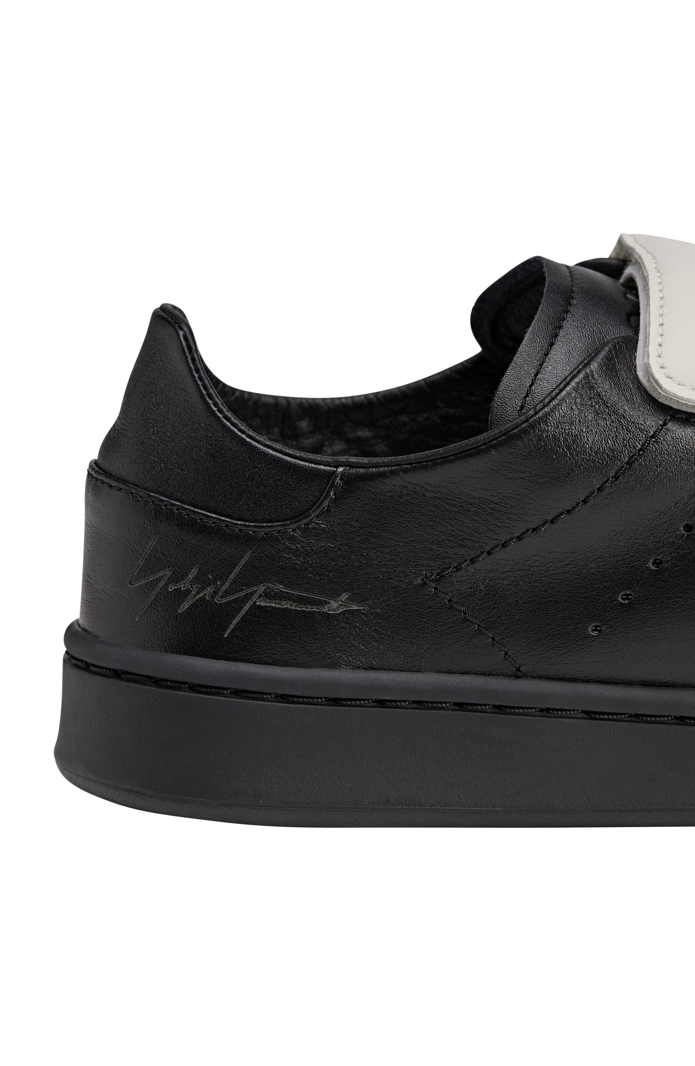 Y-3 Gender Inclusive Stan Smith Sneaker in Black/Black/Orbit Grey at Nordstrom - 7
