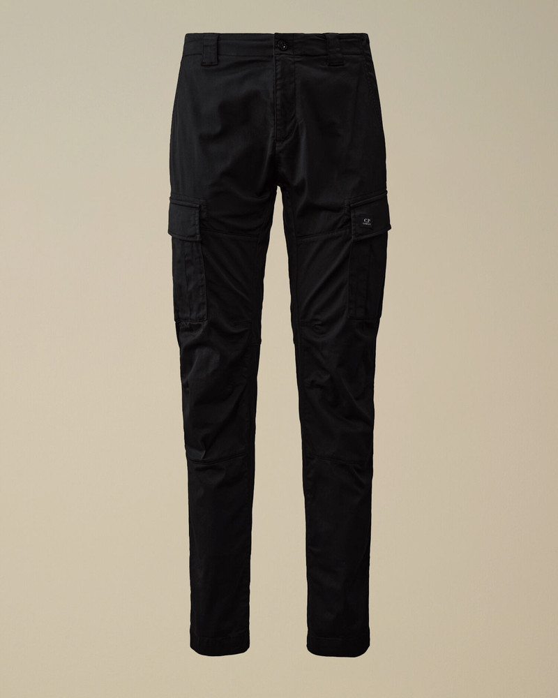 Stretch Sateen Cargo Logo Pants 1