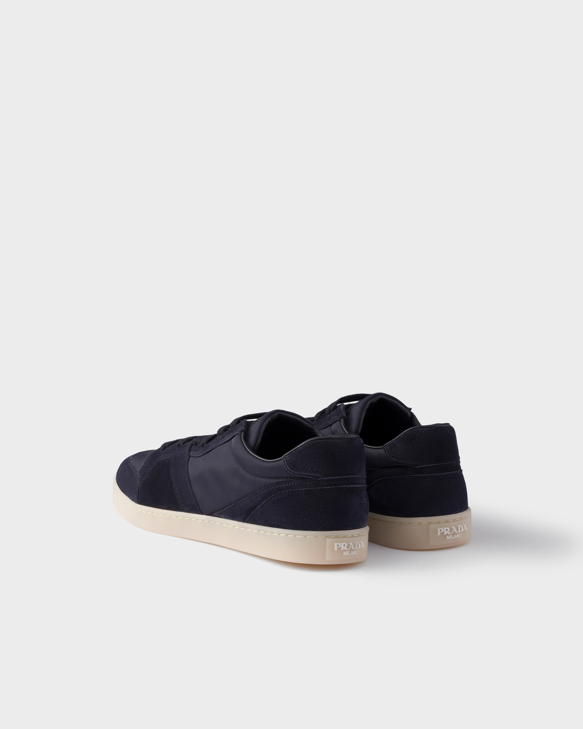 Suede and Re-Nylon sneakers - 4