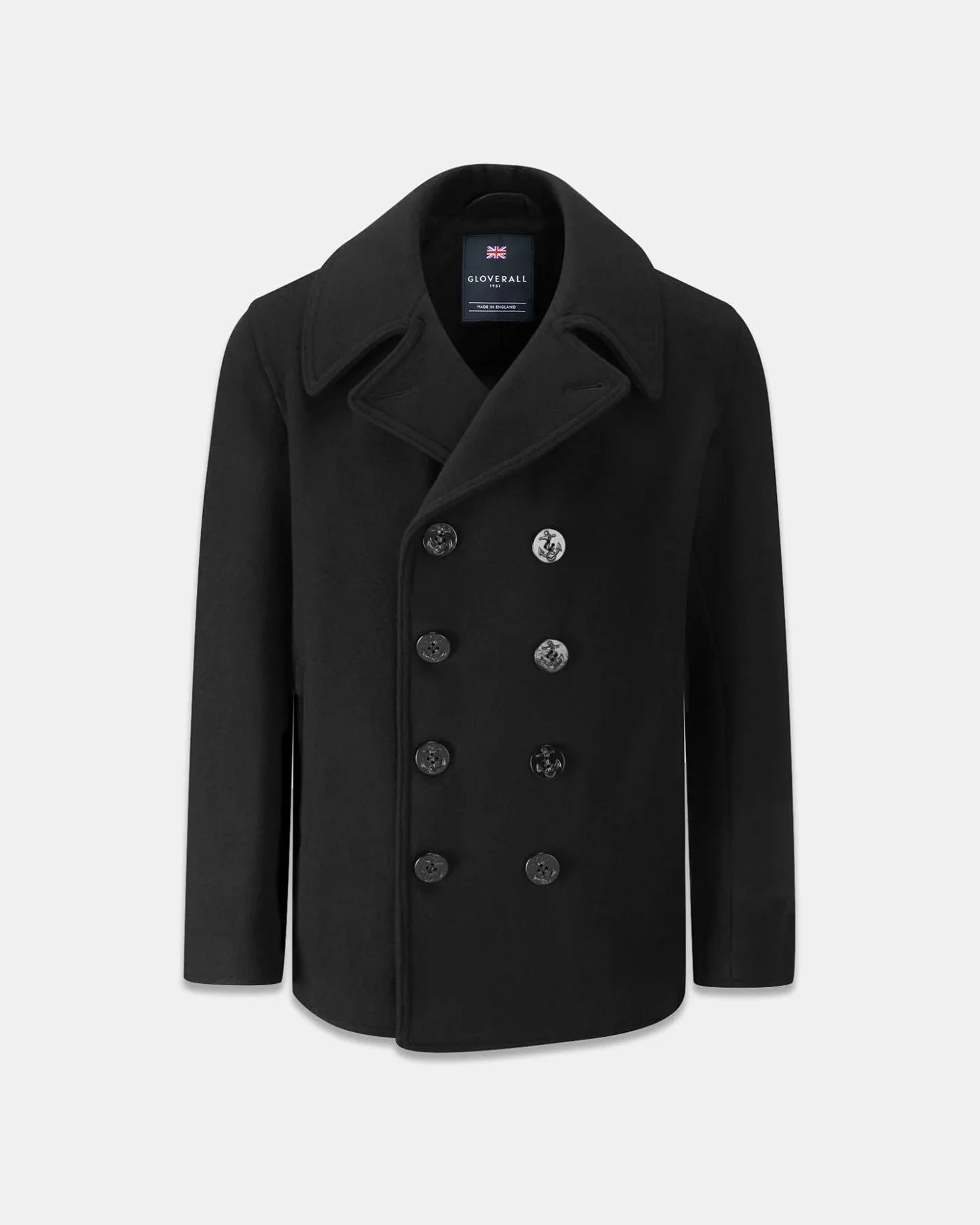 Men's Admiralty Melton Wool Peacoat - 1