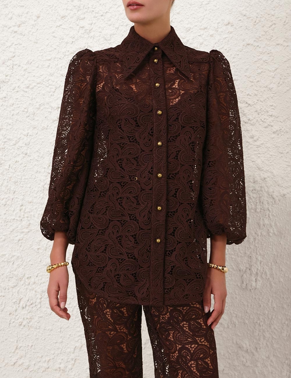 ILLUSTRATION LACE BLOUSE - 2