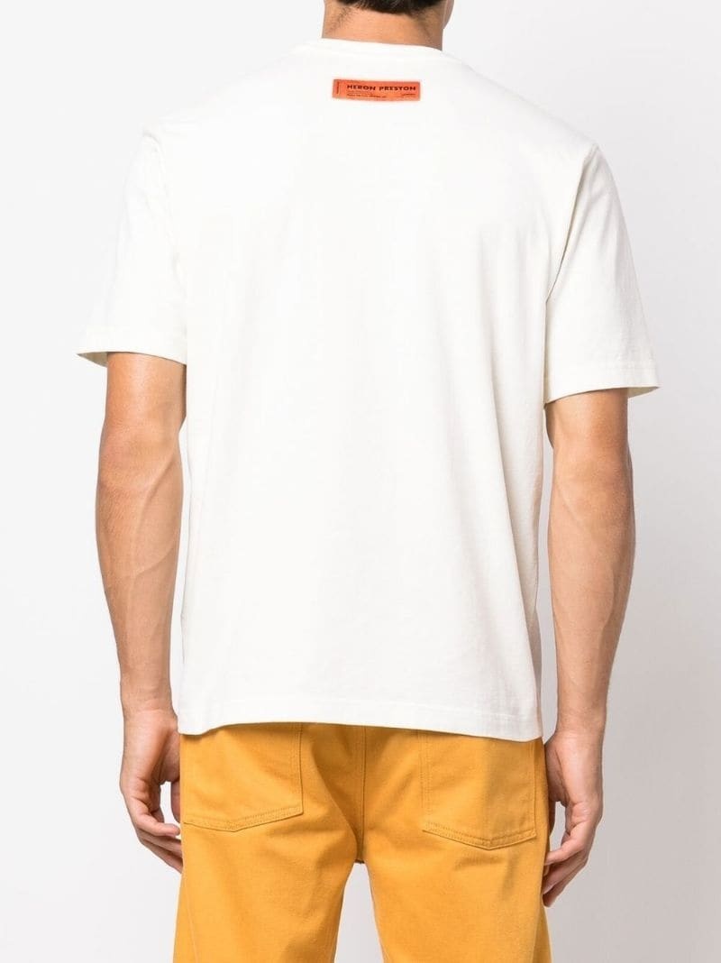 Heron-print cotton T-shirt - 8