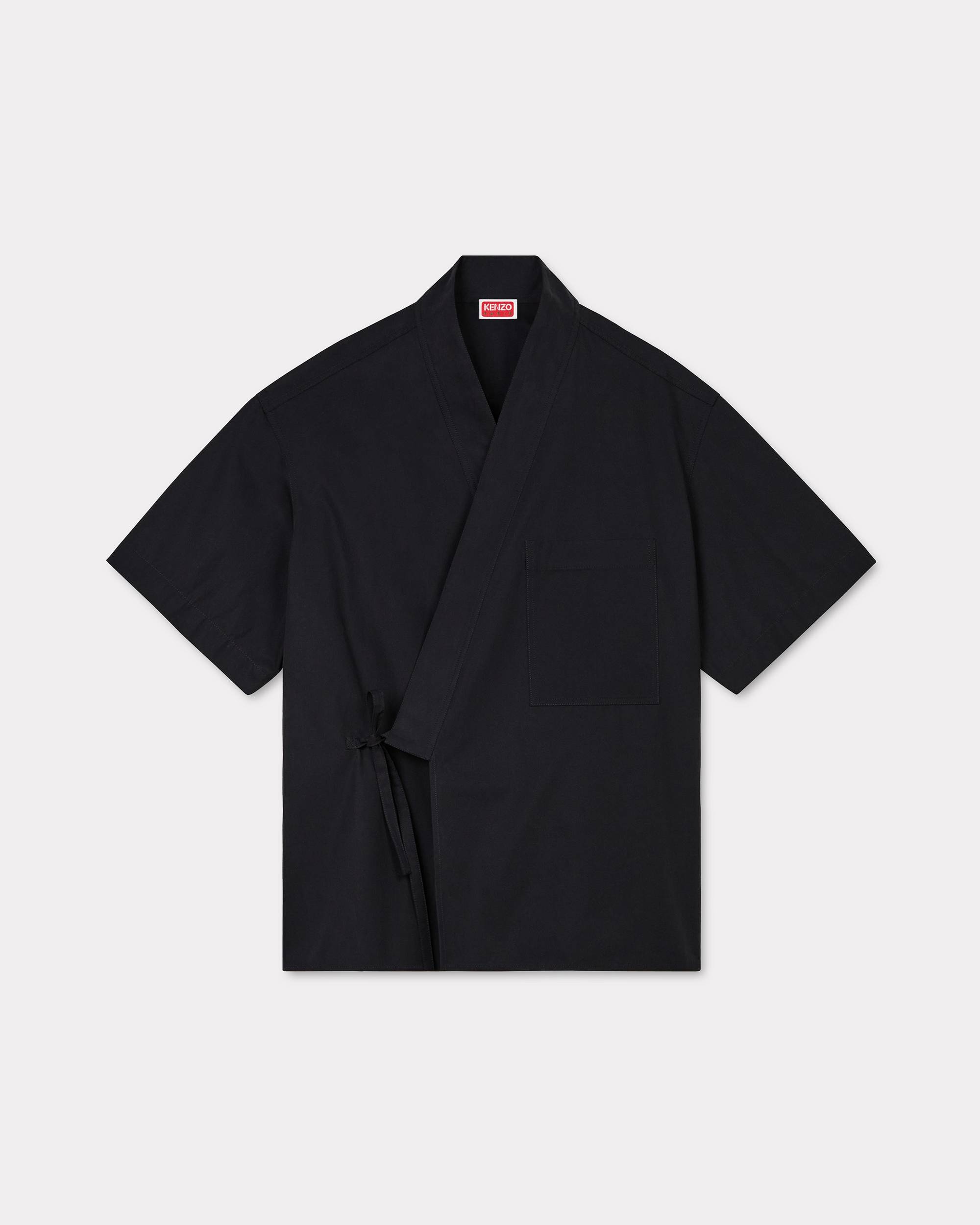 【関税込み】Kenzo ベージュ キモノシャツ KENZO 'KENZO Weave' kimono shirt | REVERSIBLE