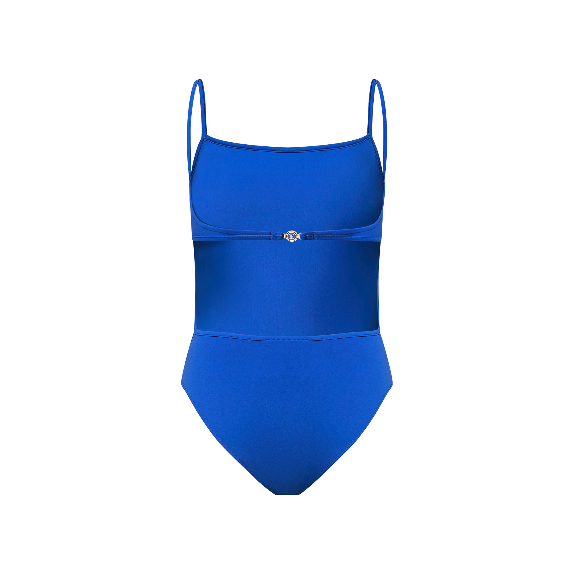 Open-Back LV Pin One-Piece Swimsuit - 3