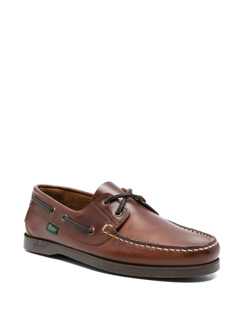 Paraboot lace-up leather boat shoes outlook