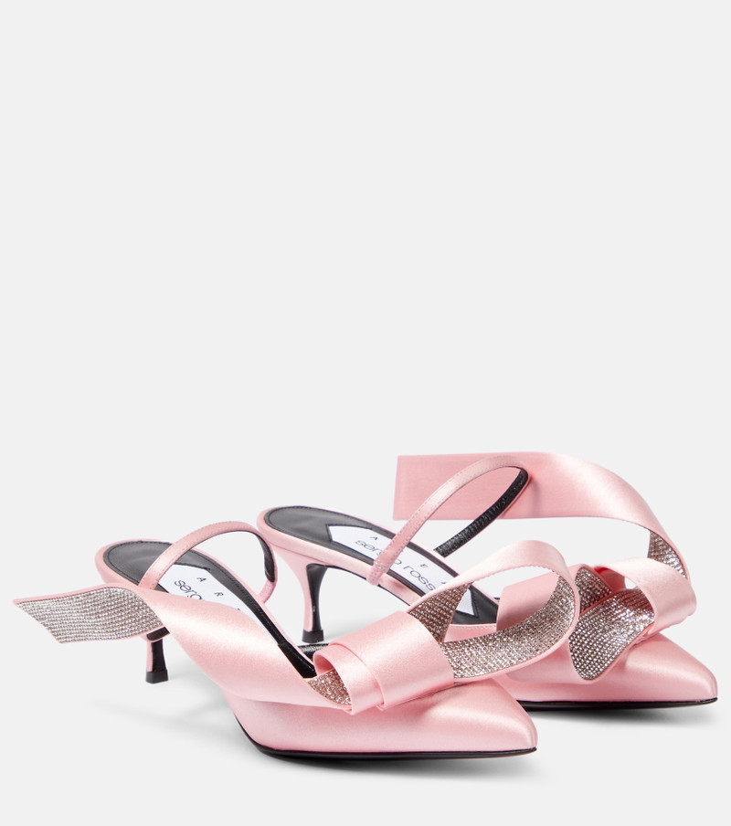 x Sergio Rossi Marquise crystal-embellished mules - 1