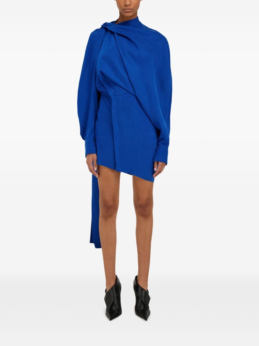 asymmetric mini dress - 2