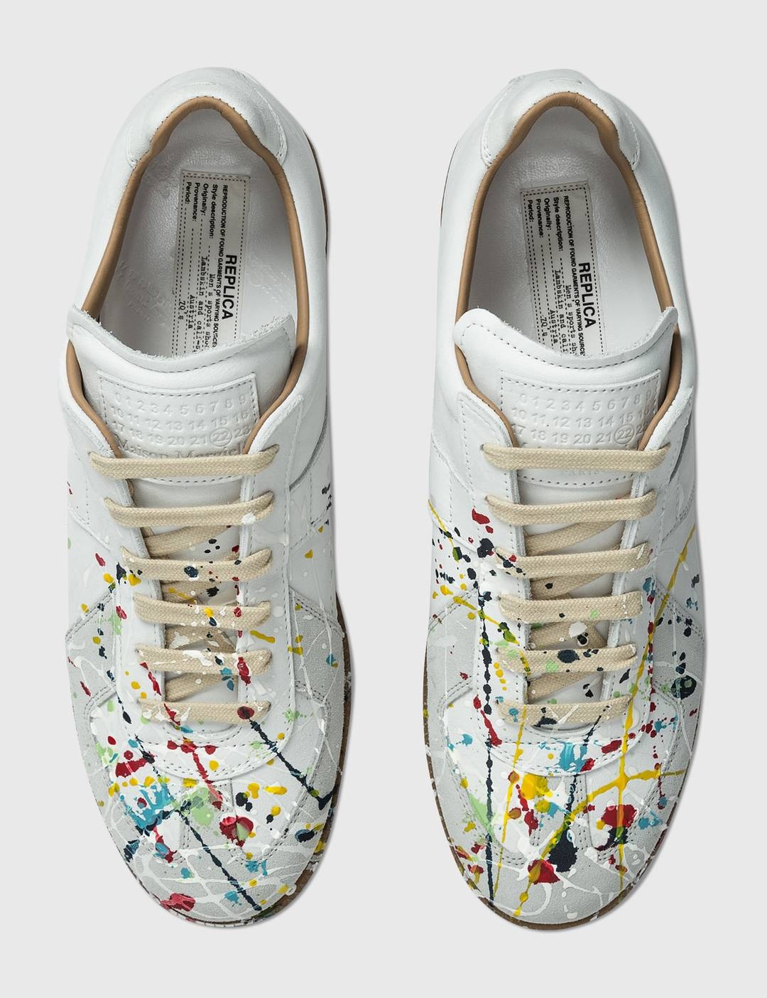 Replica Paint Drop Sneakers - 4