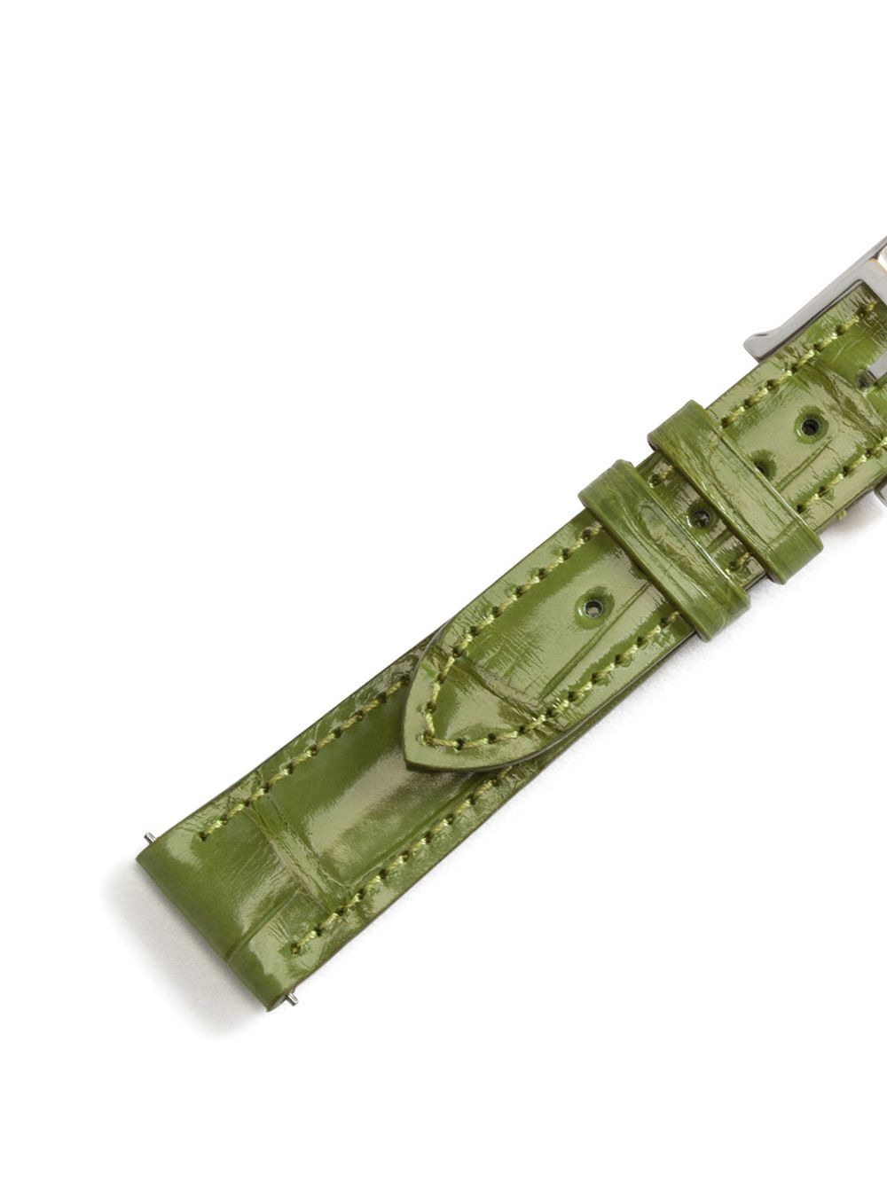 logo-embossed watch strap - 2