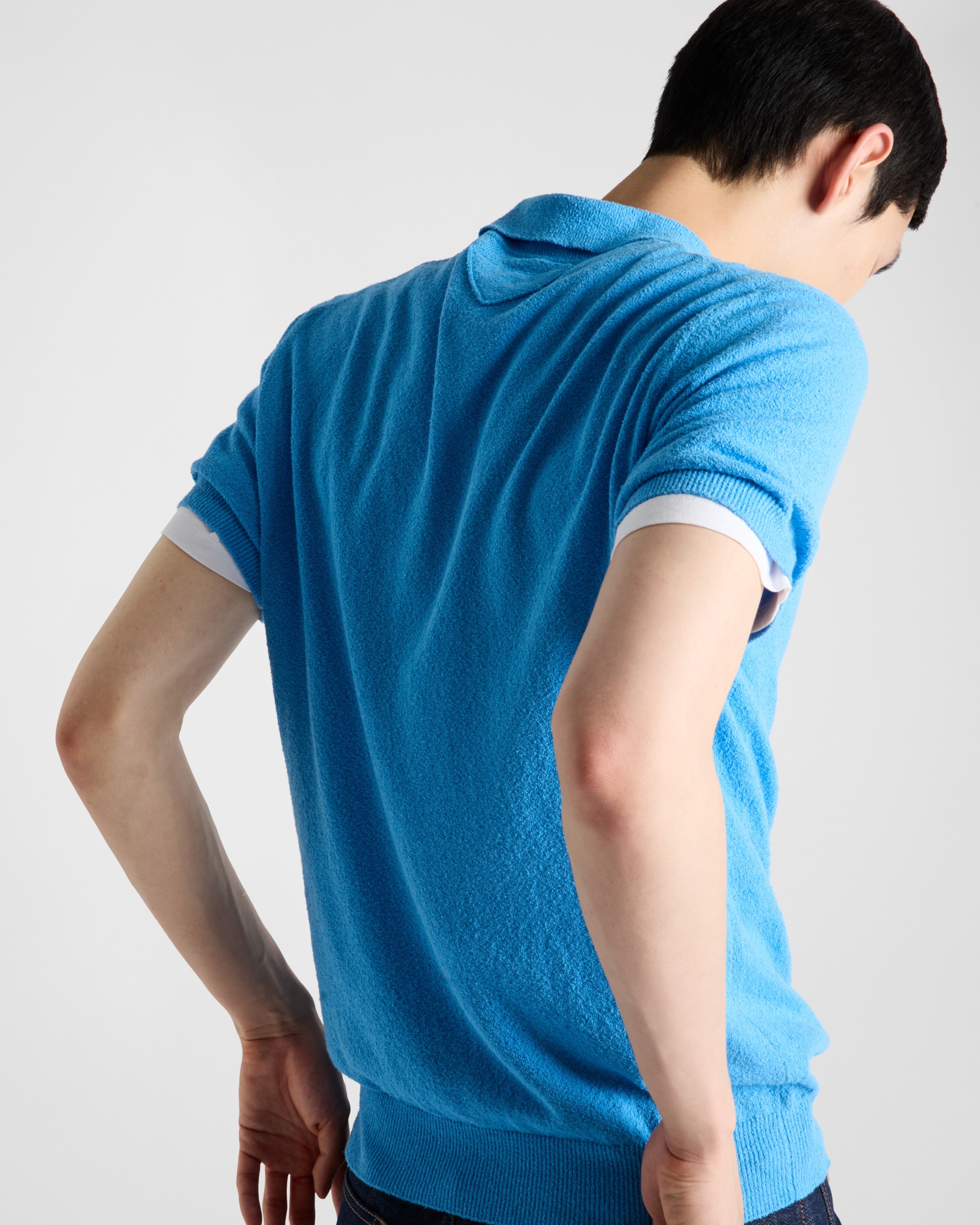 Short-sleeved cotton polo shirt - 3
