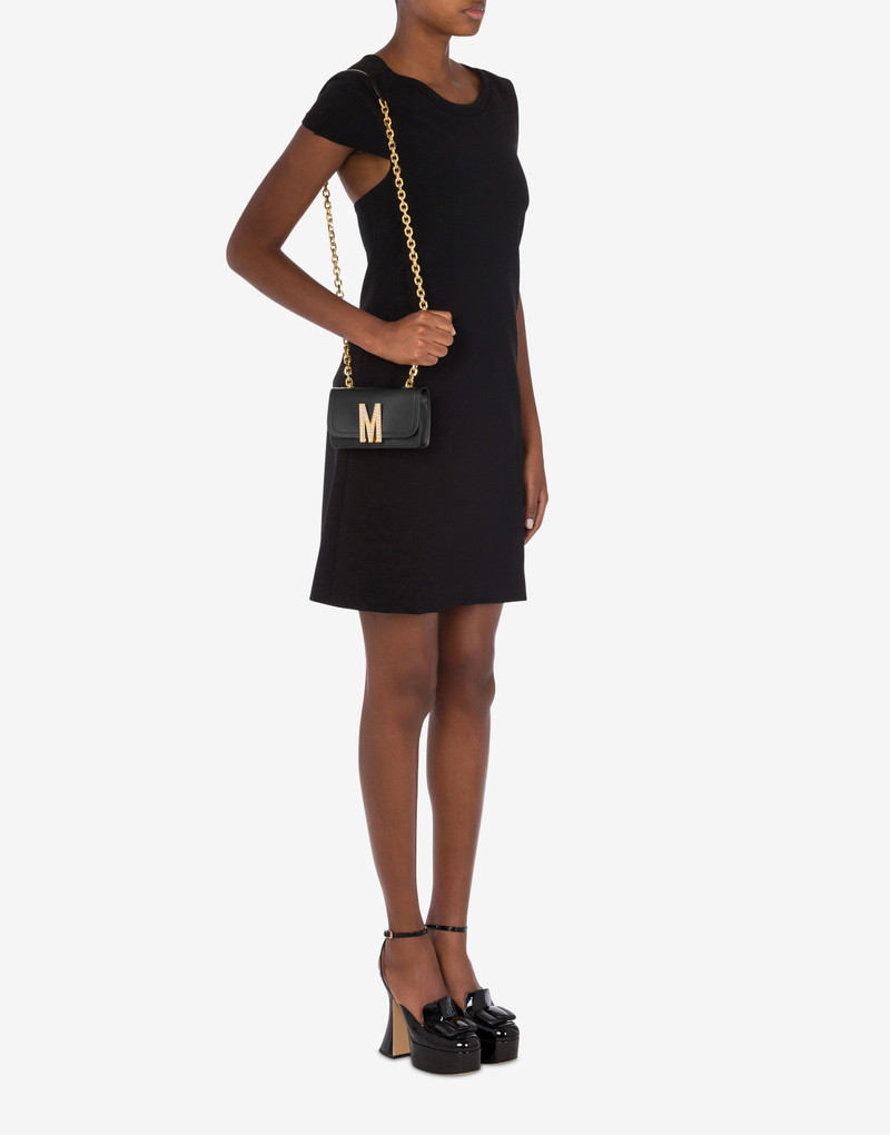 Moschino MINI M BAG WITH RHINESTONES outlook
