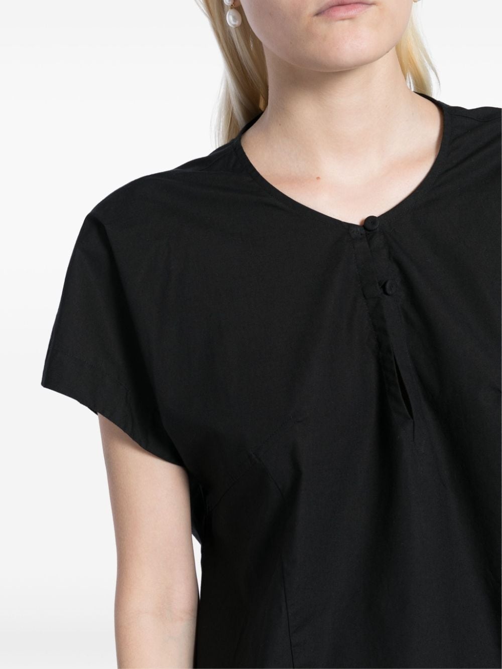 cap-sleeve blouse - 5