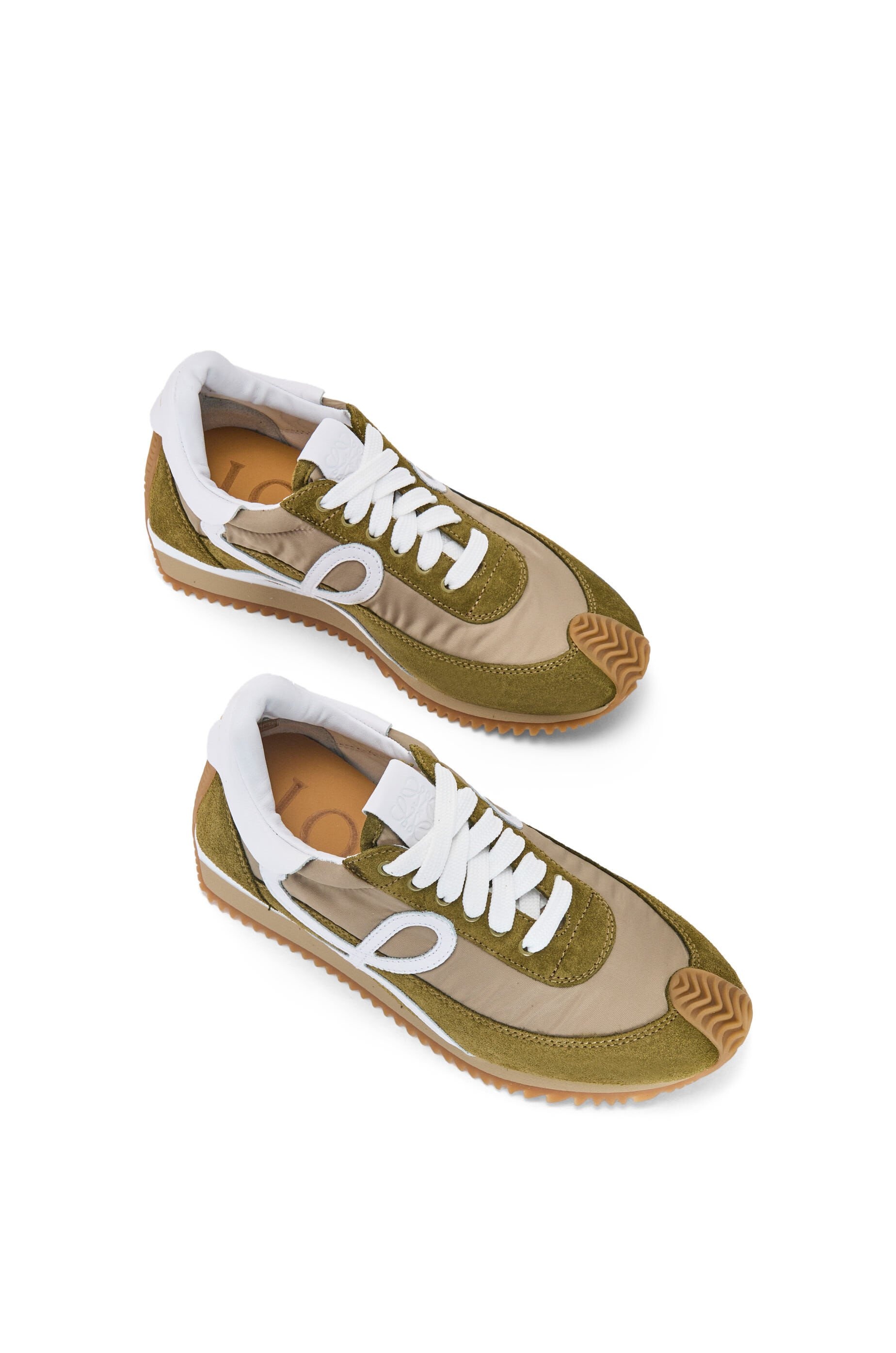 Flow runner in nylon and suede - 3
