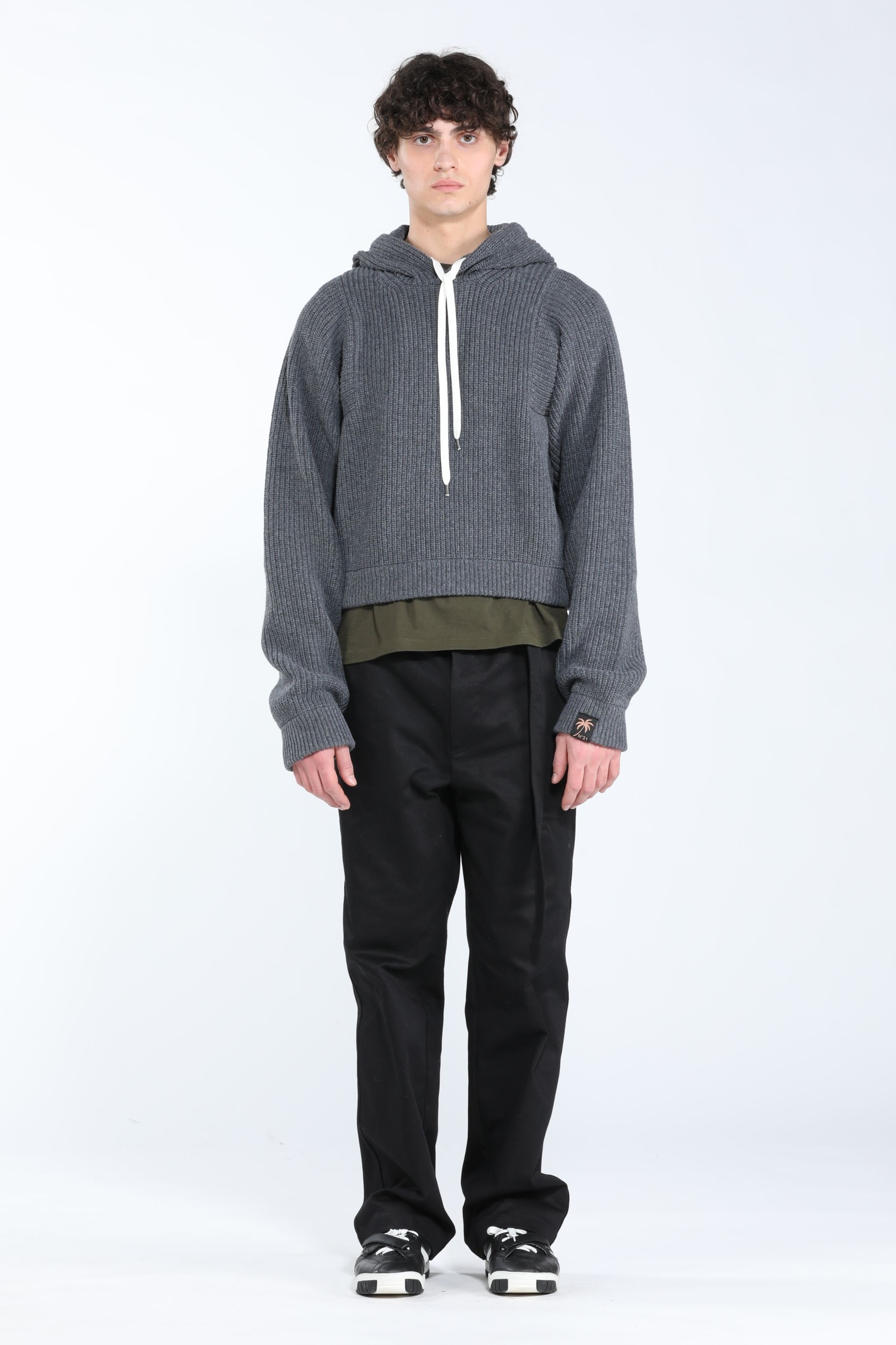 HOODED WOOL SWEATER - 4