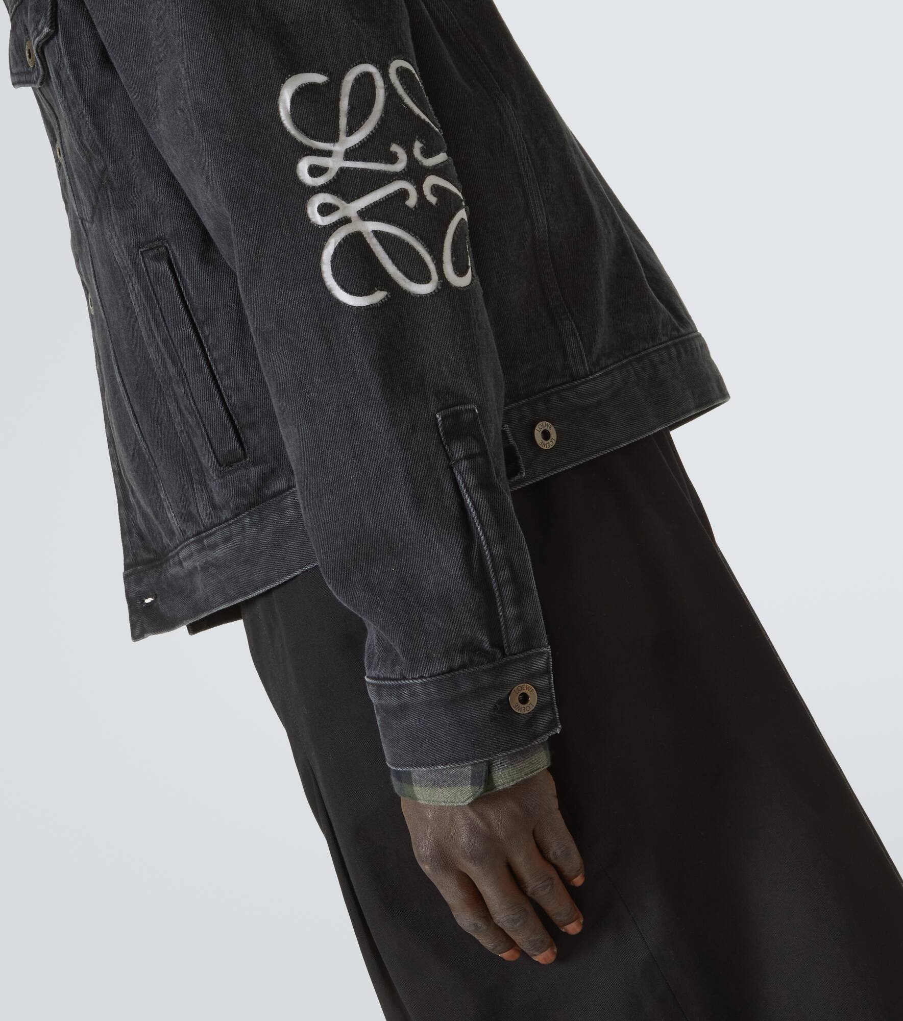 Anagram denim jacket - 7