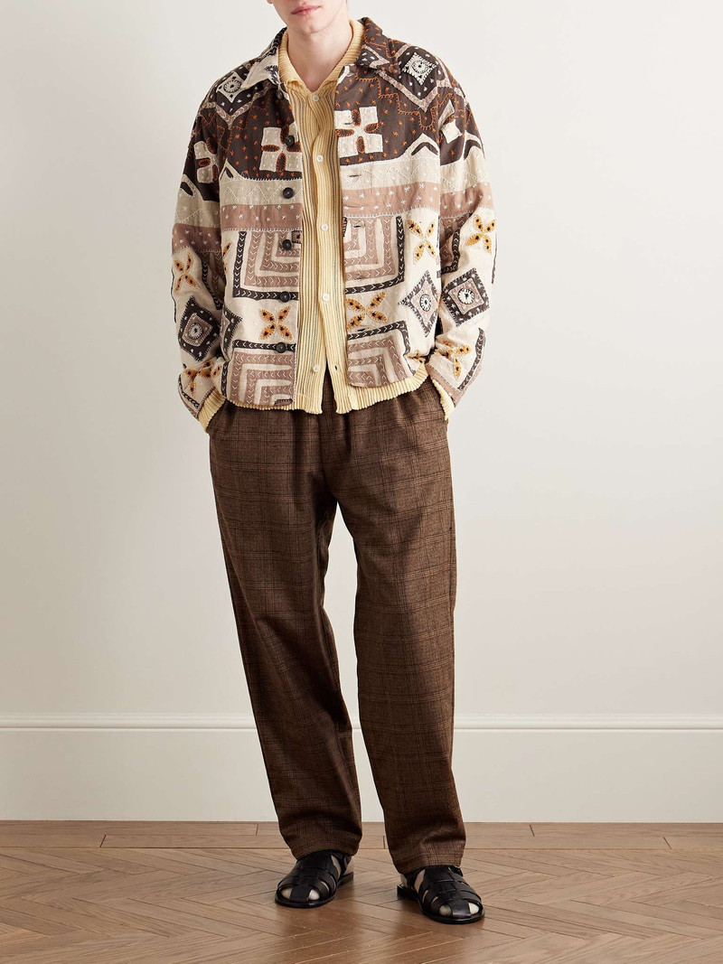 KARTIK RESEARCH Embroidered Quilted Patchwork Cotton Jacket outlook
