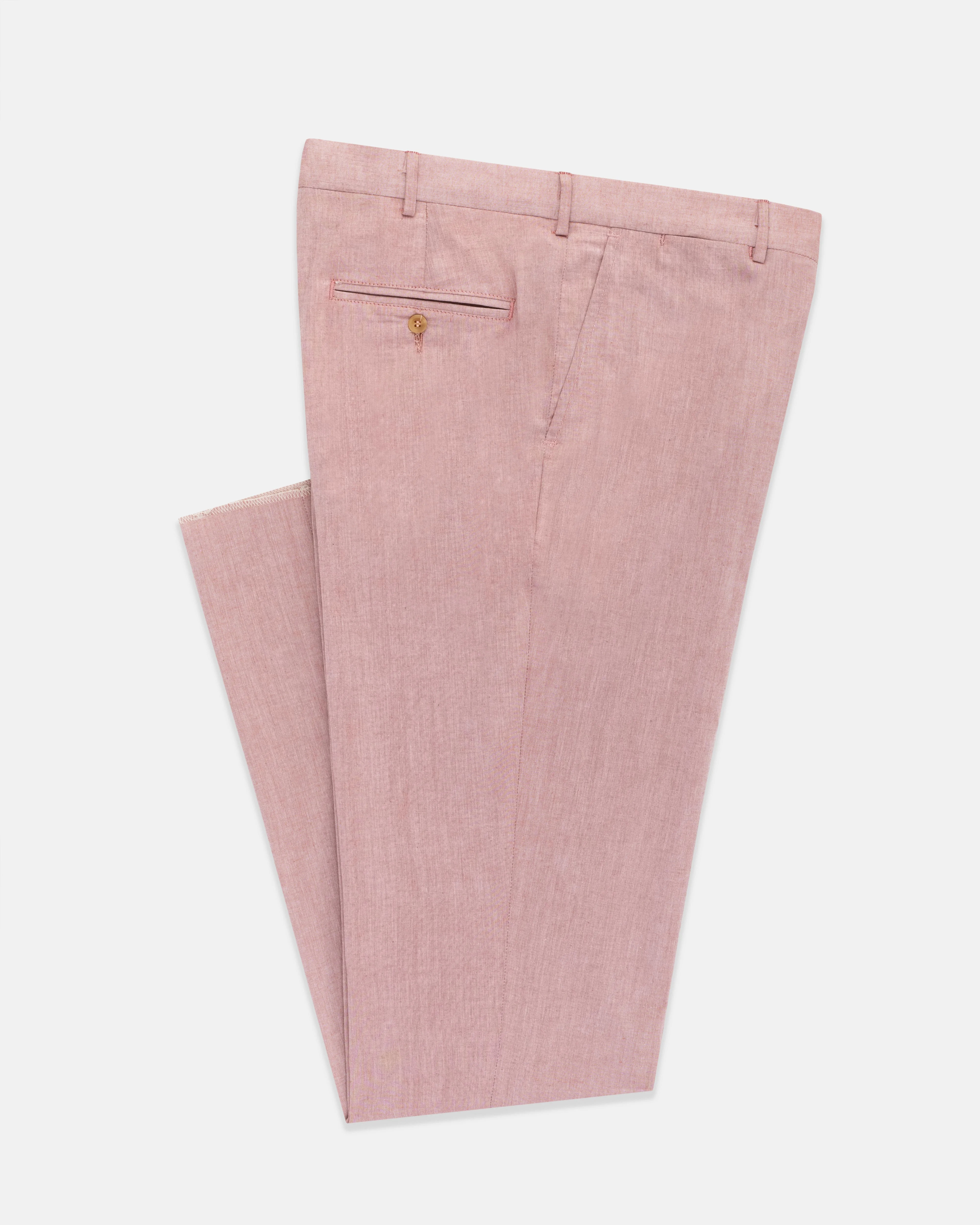 COTTON CHAMBRAY TROUSER - 1