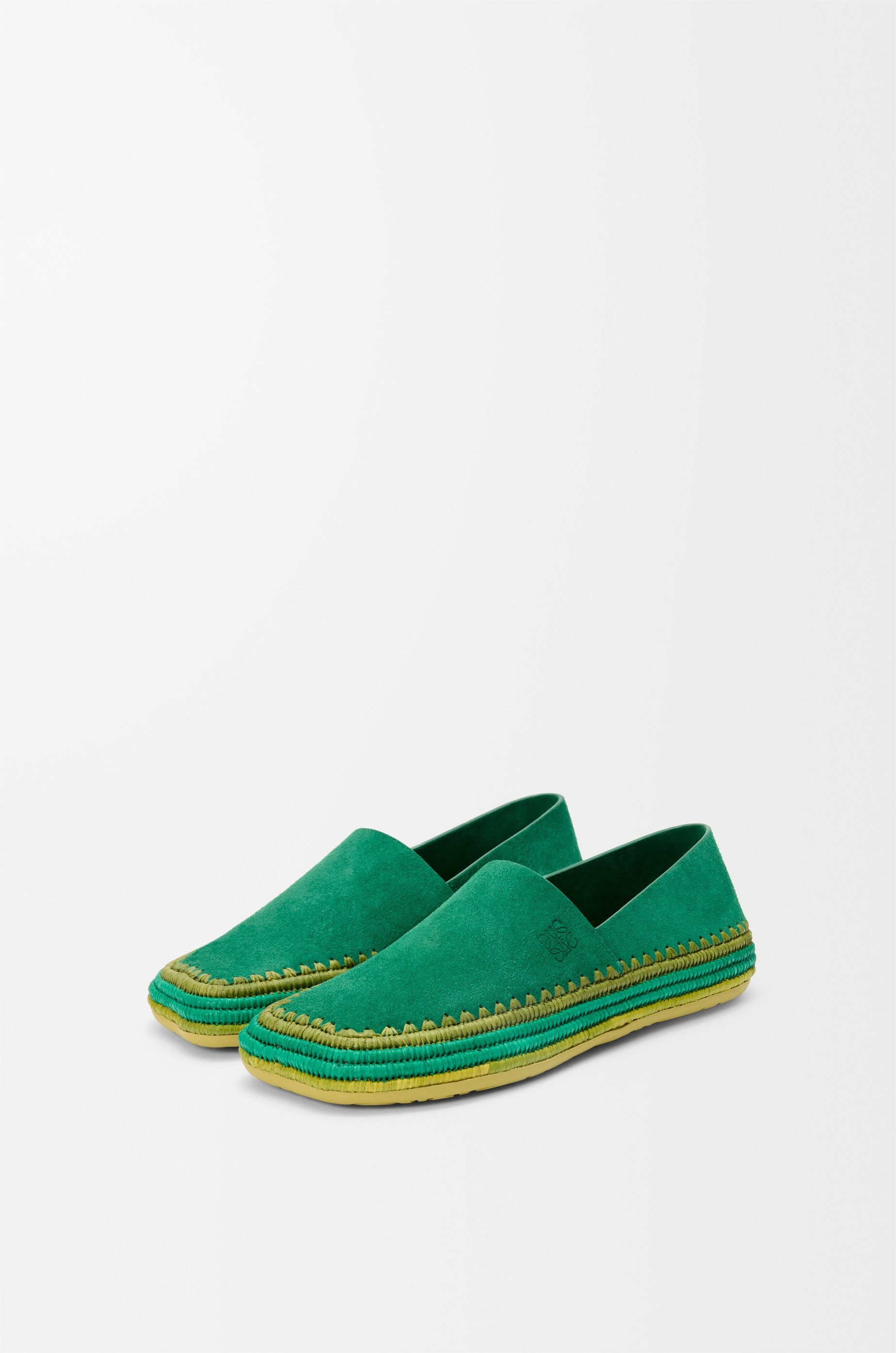 Rio slipper in suede and raffia - 3