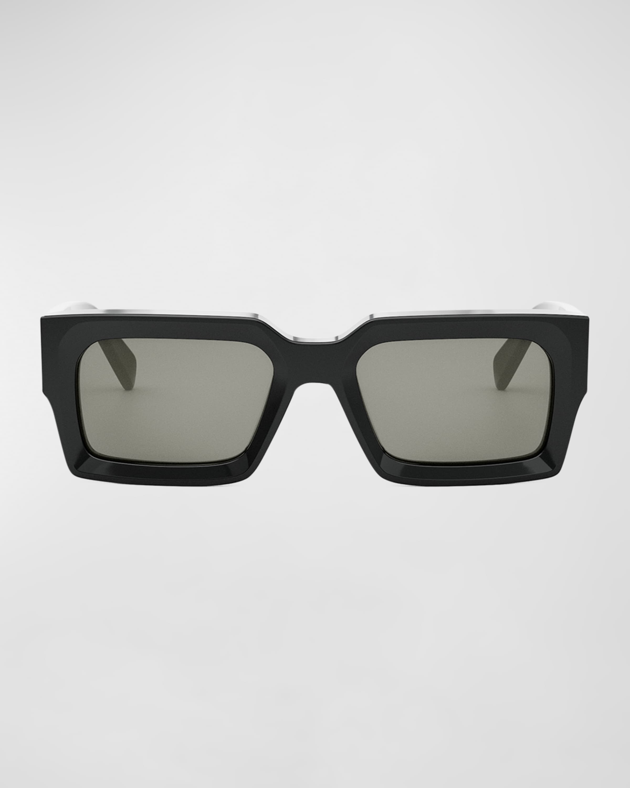 Men's 3-Dot Acetate Rectangle Sunglasses - 4