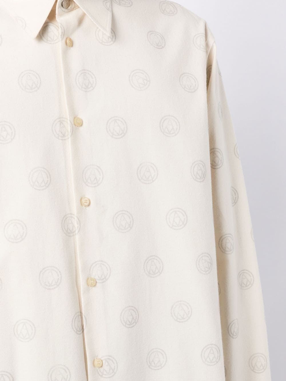 logo embroidered shirt - 5