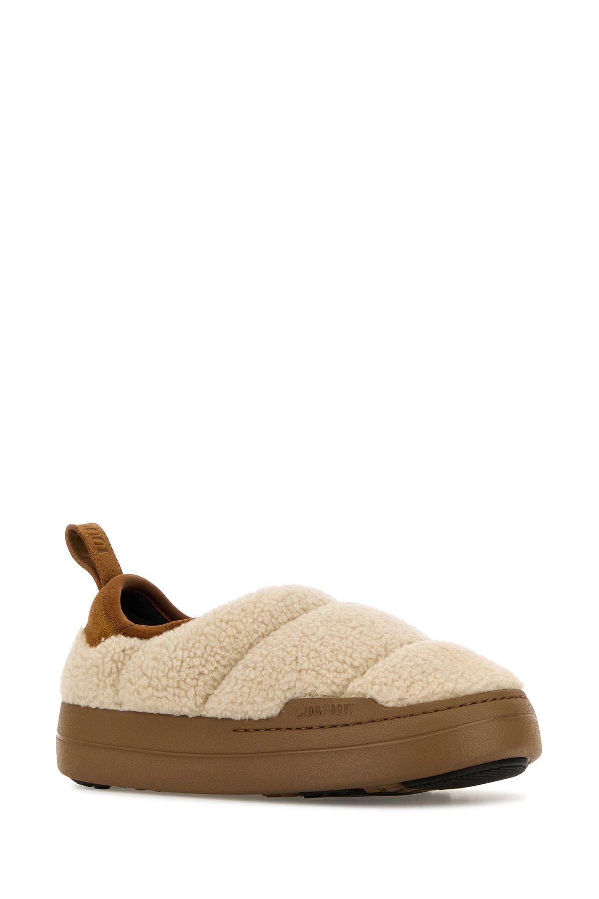 Sand teddy fabric MB Park Puffer slip on - 2