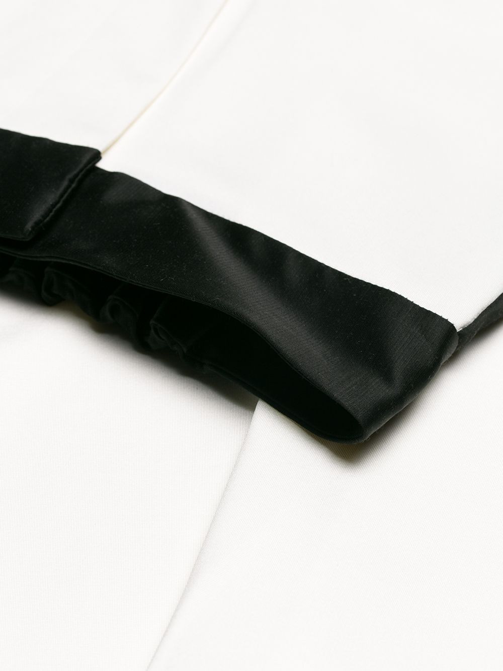 high-waist contrast trousers - 9