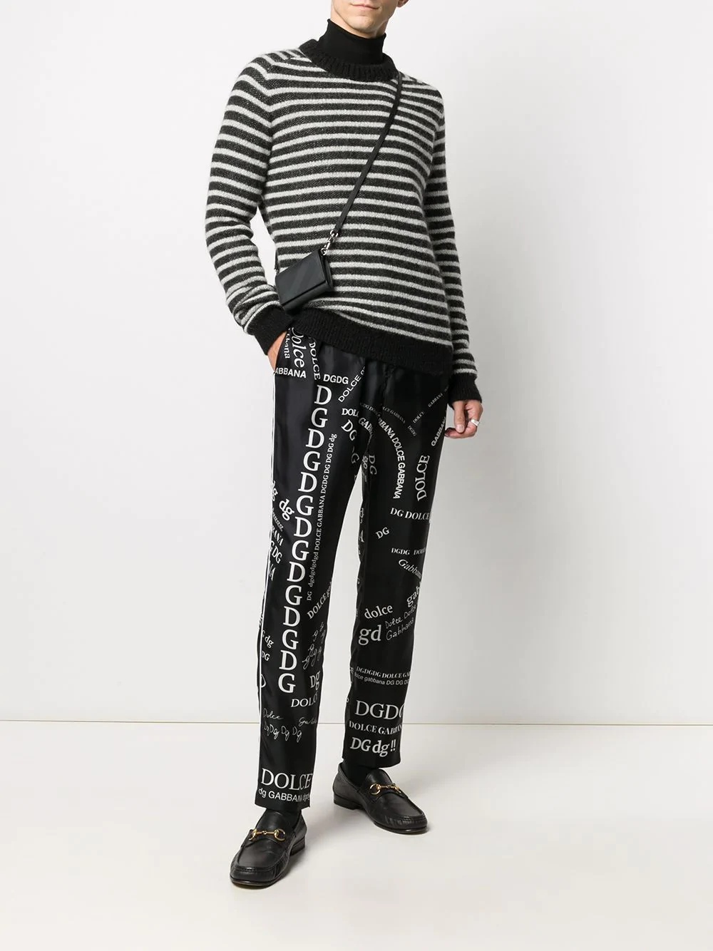 logo print drawstring trousers - 2