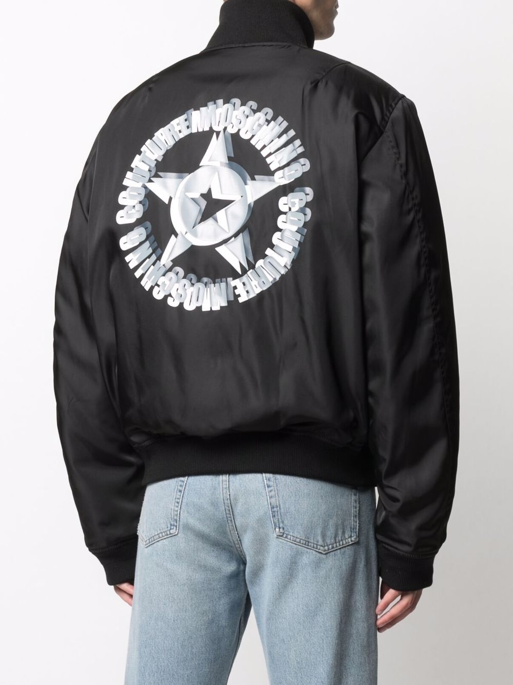 slogan-print bomber jacket - 4