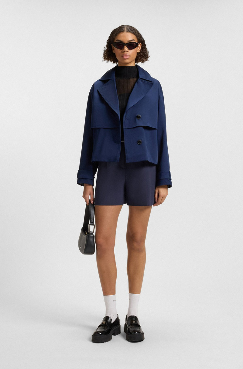 HUGO REGULAR-FIT SHORTS WITH BUCKLED BELT outlook