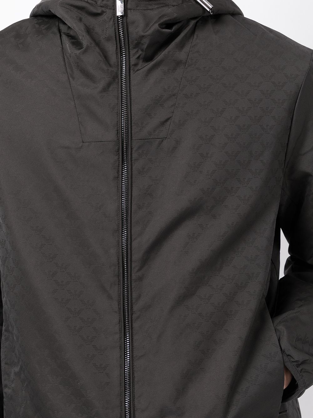 zip-up hooded jacket - 5