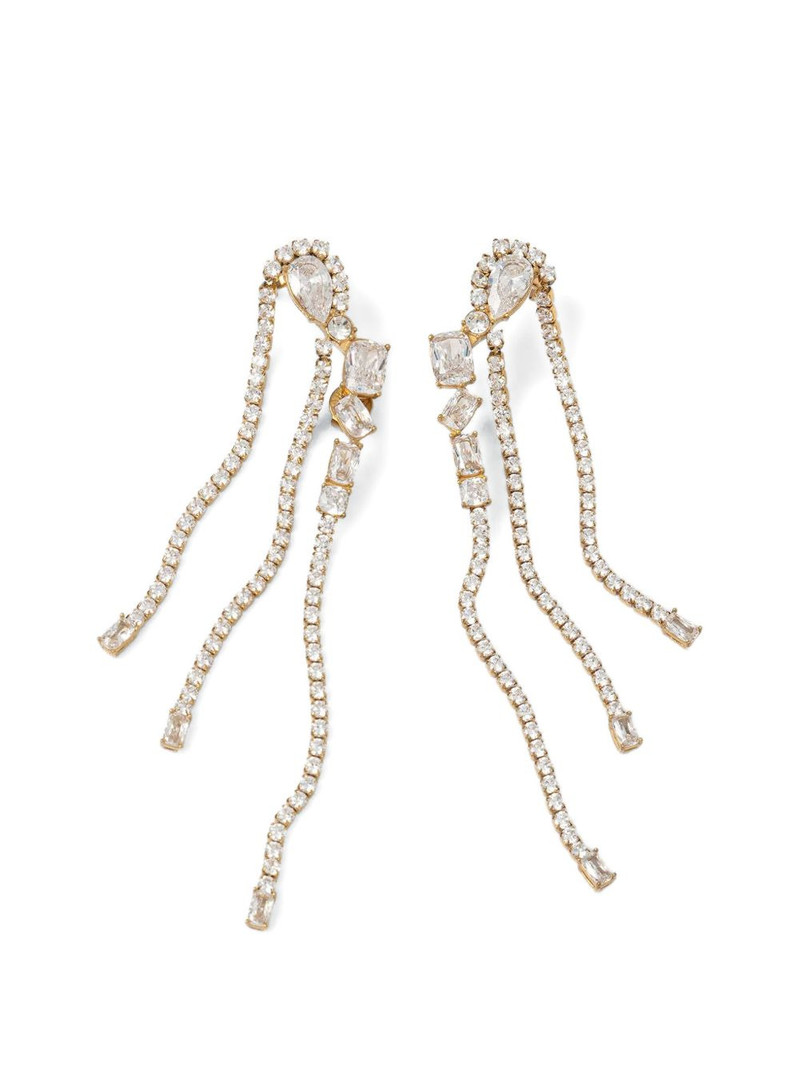 crystal-embellished drop earrings 1