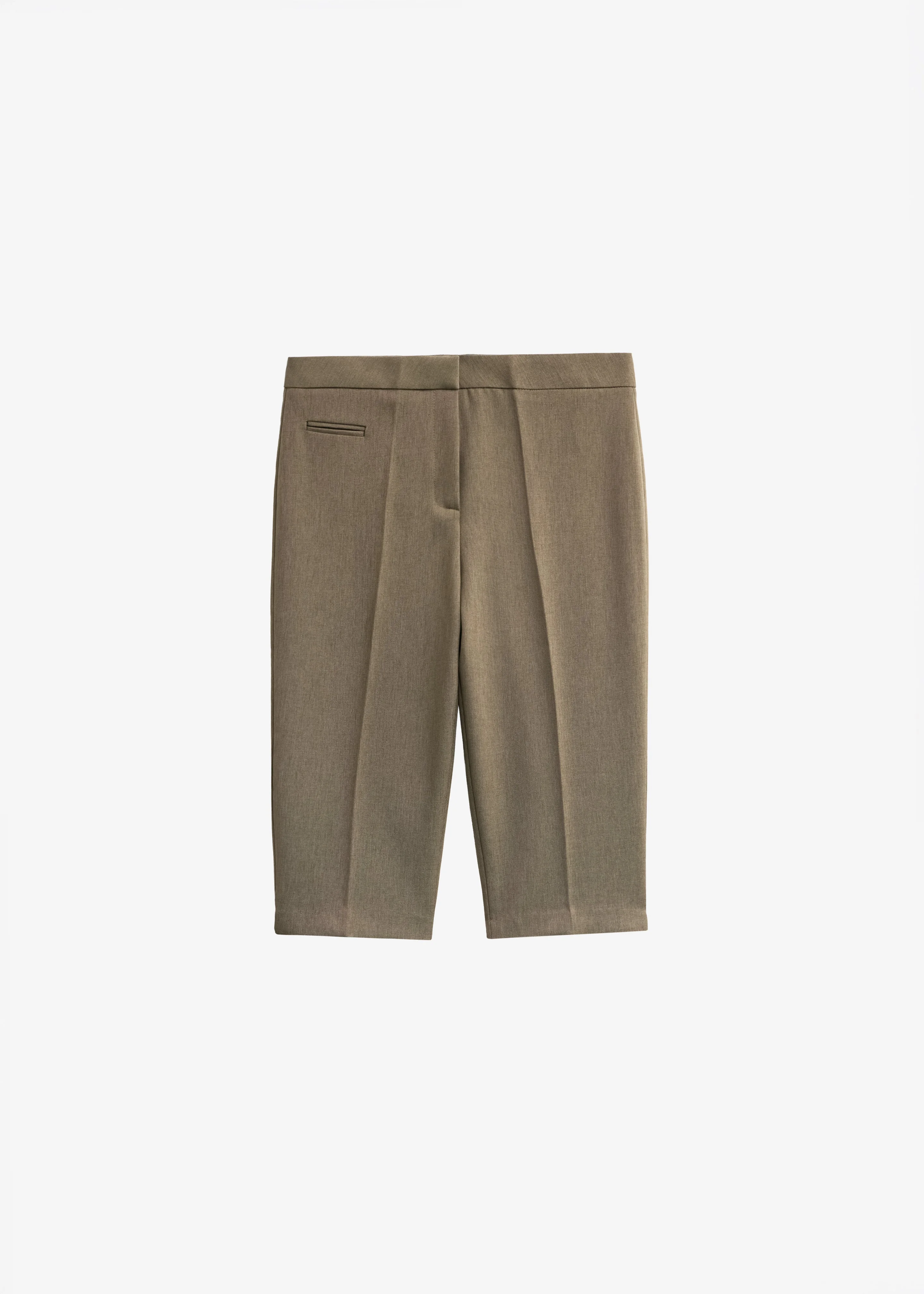 Reva Tailored Bermuda Shorts - Dark Taupe - 1