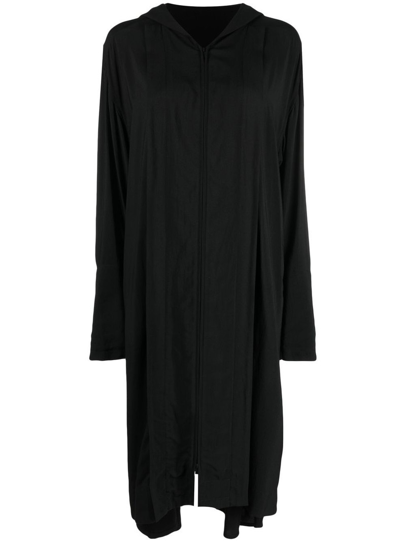 asymmetric hooded coat 1