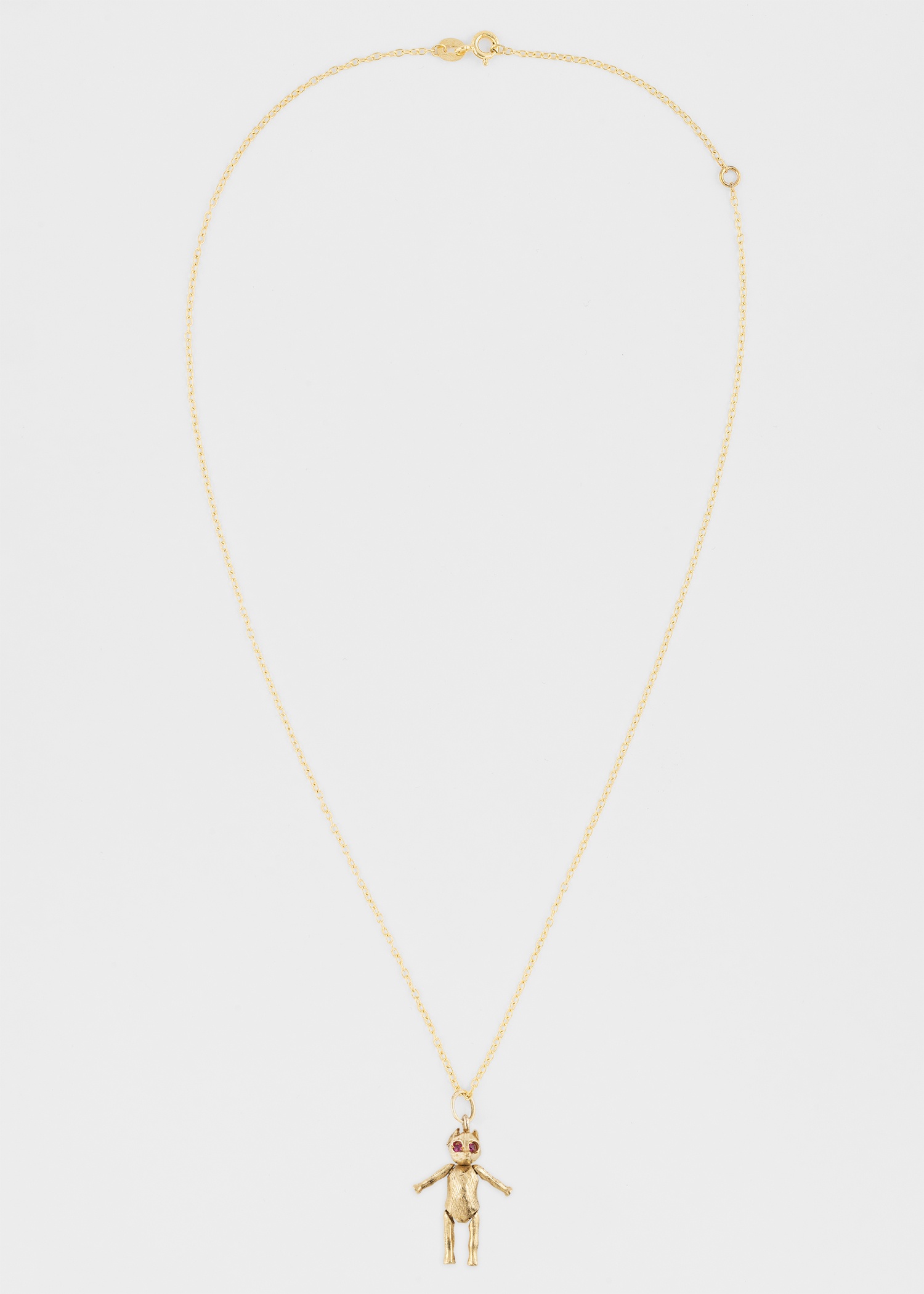 'Artfully Articulated Mouse' Vintage Gold Necklace by Baroque Rocks - 2